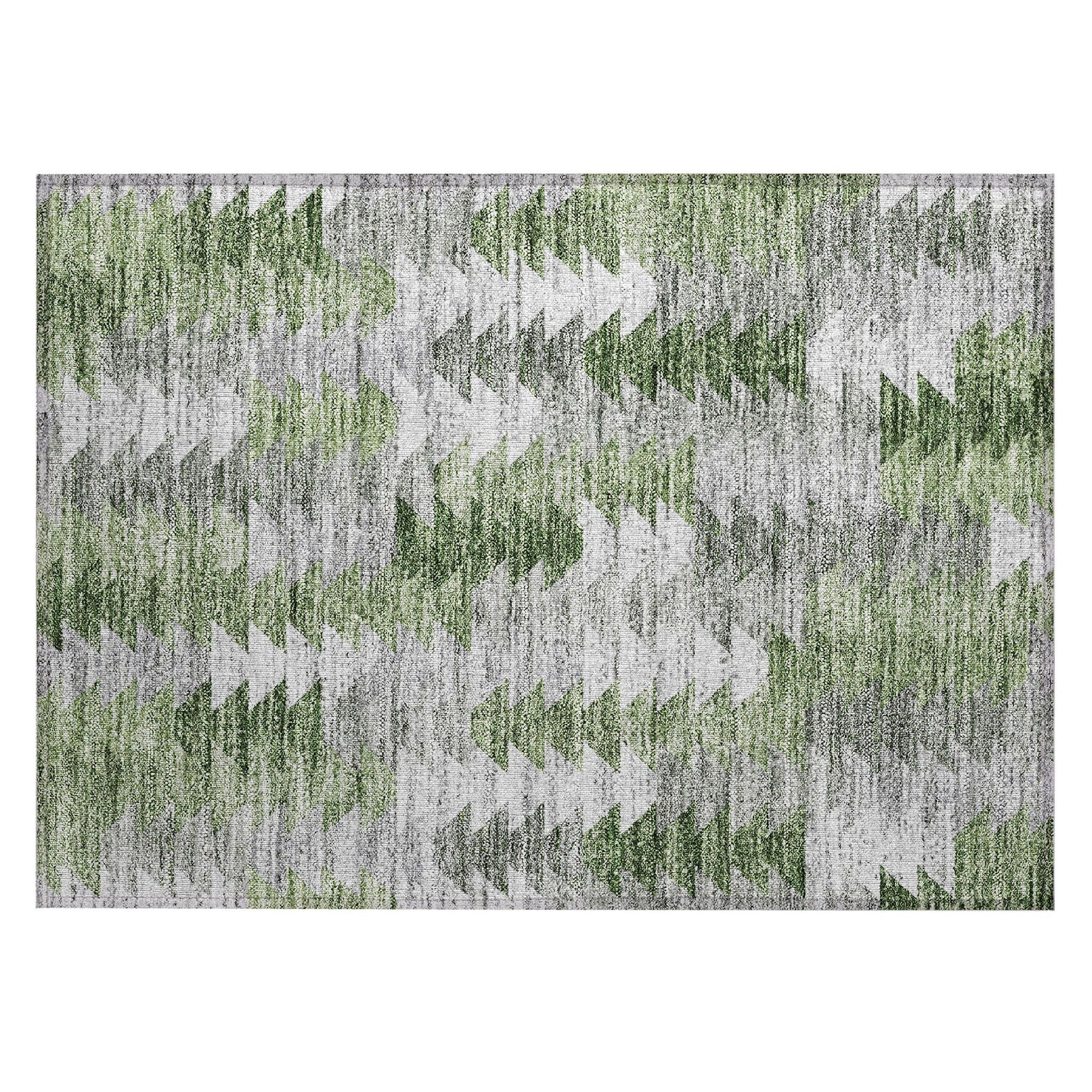 Machine Made ACN632 Green  Rugs #color_green 