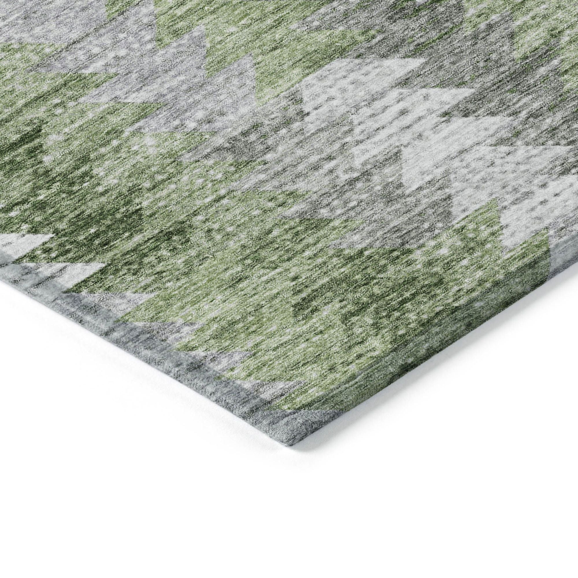 Machine Made ACN632 Green  Rugs #color_green 