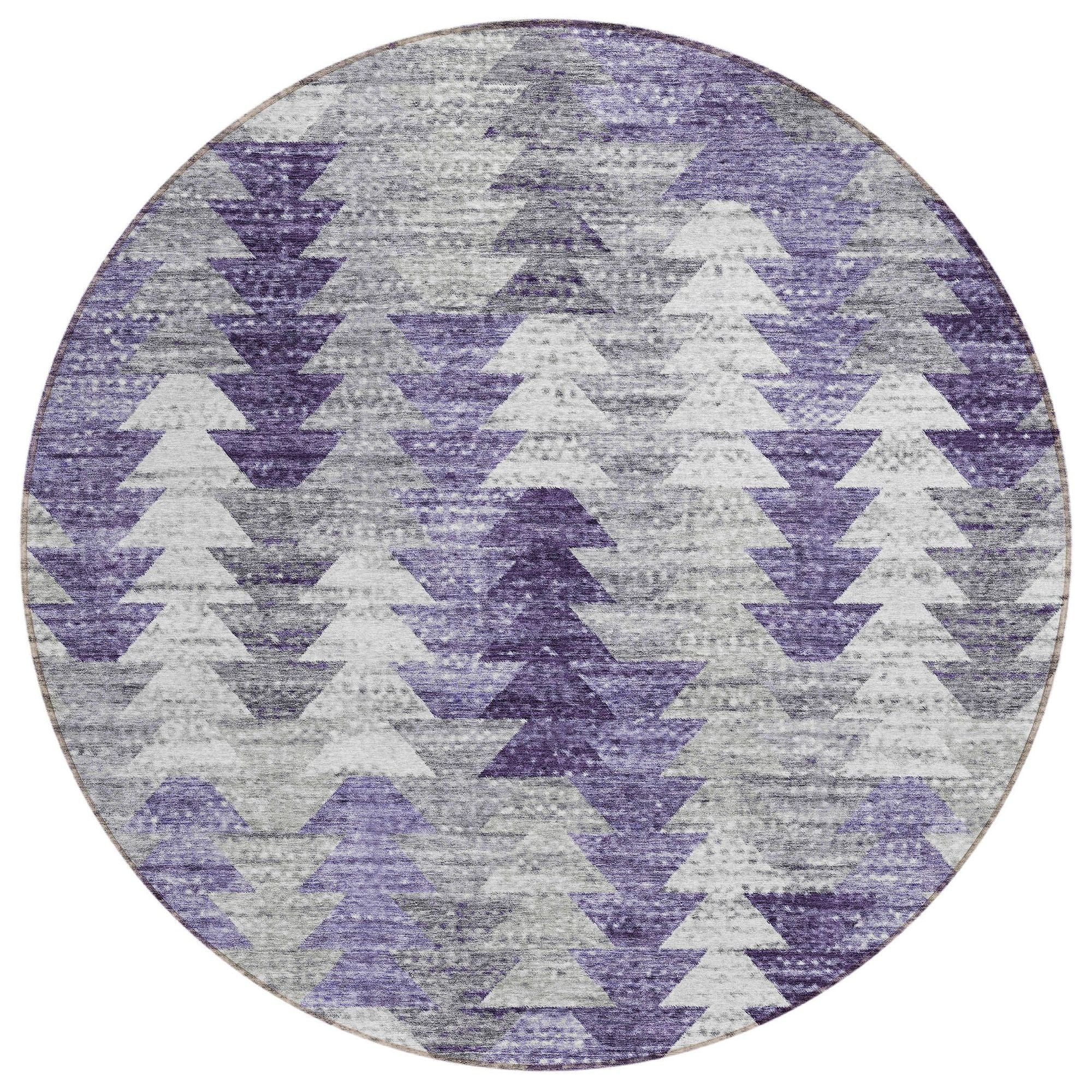 Machine Made ACN632 Purple  Rugs #color_purple 