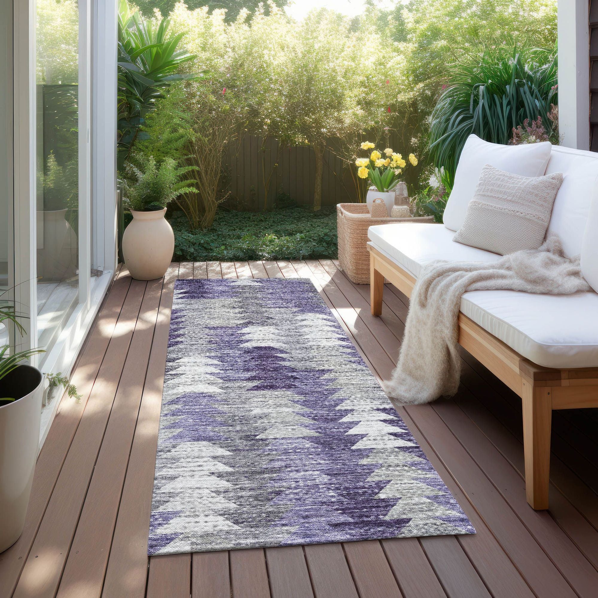 Machine Made ACN632 Purple  Rugs #color_purple 