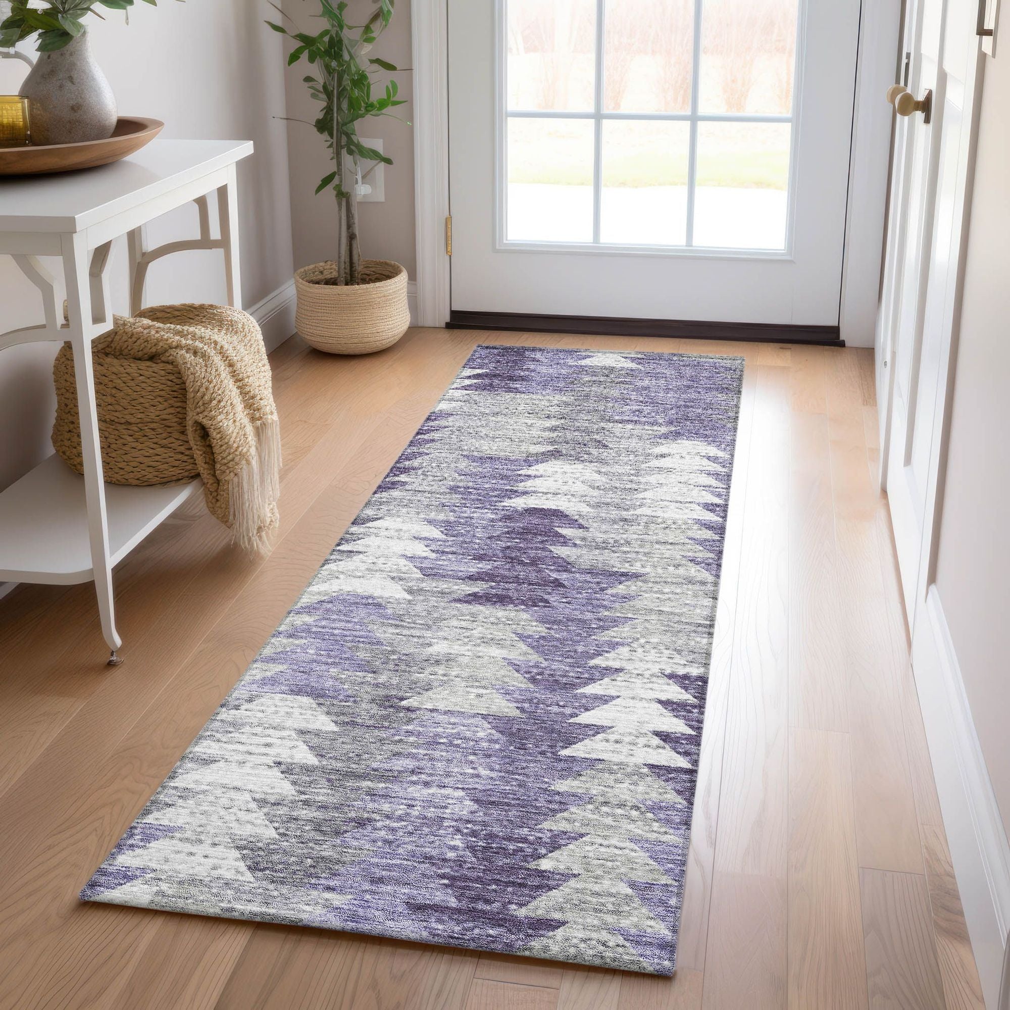 Machine Made ACN632 Purple  Rugs #color_purple 