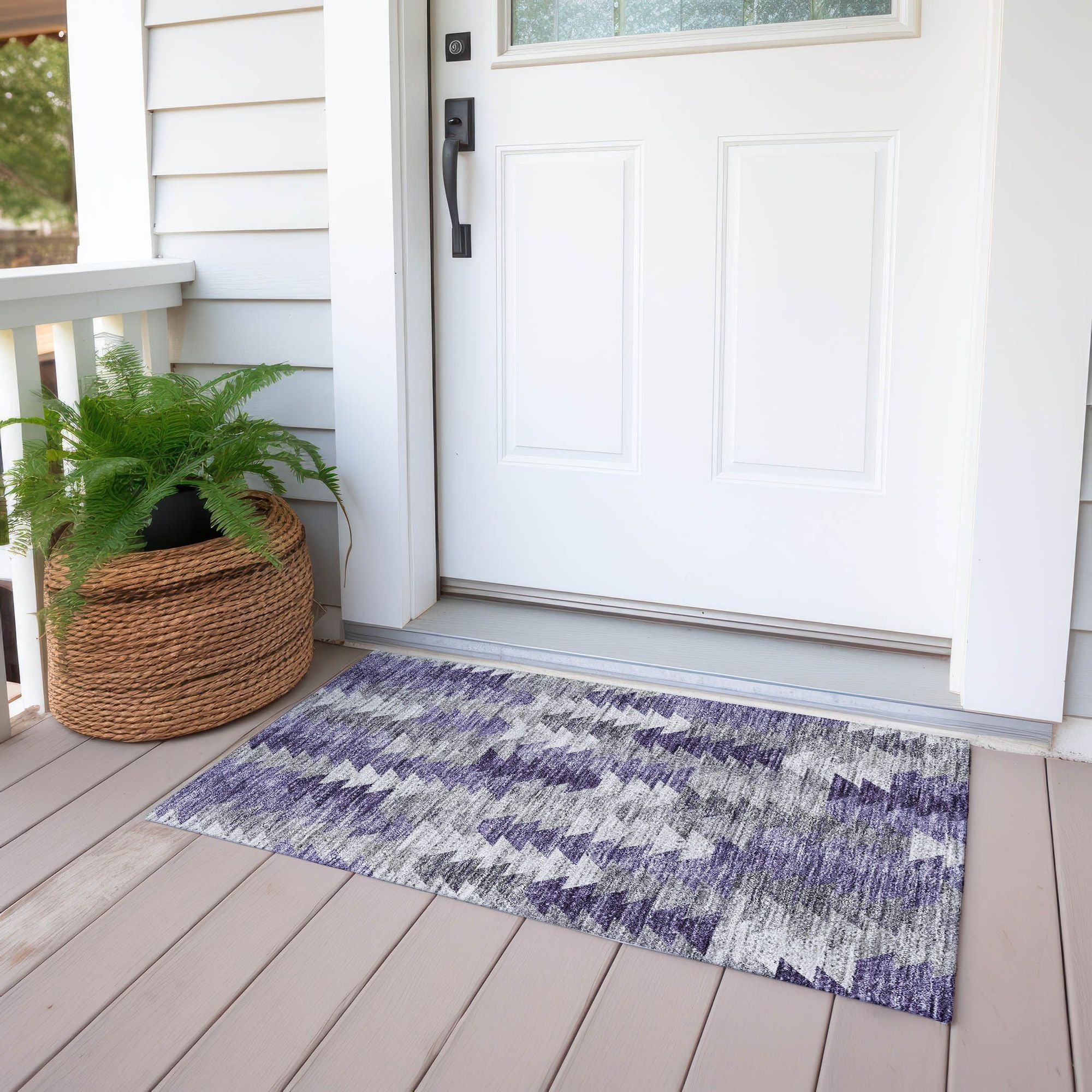 Machine Made ACN632 Purple  Rugs #color_purple 