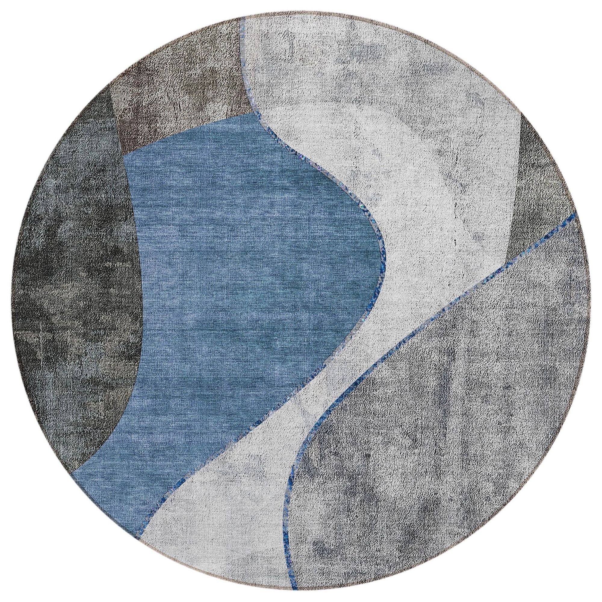 Machine Made ACN633 Blue  Rugs #color_blue 