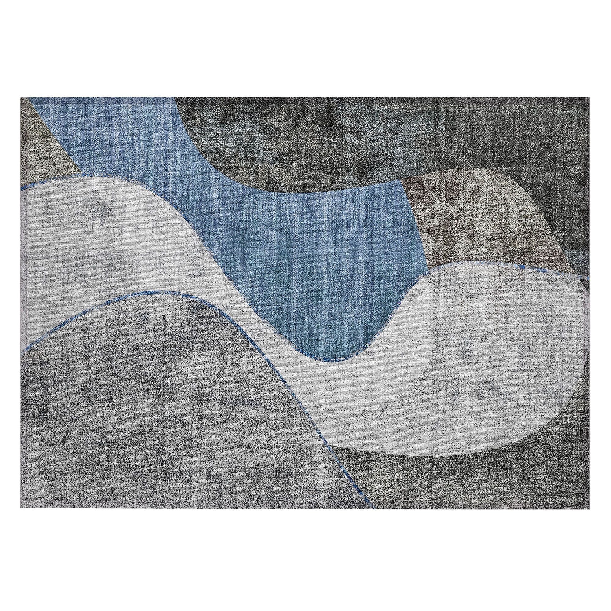 Machine Made ACN633 Blue  Rugs #color_blue 