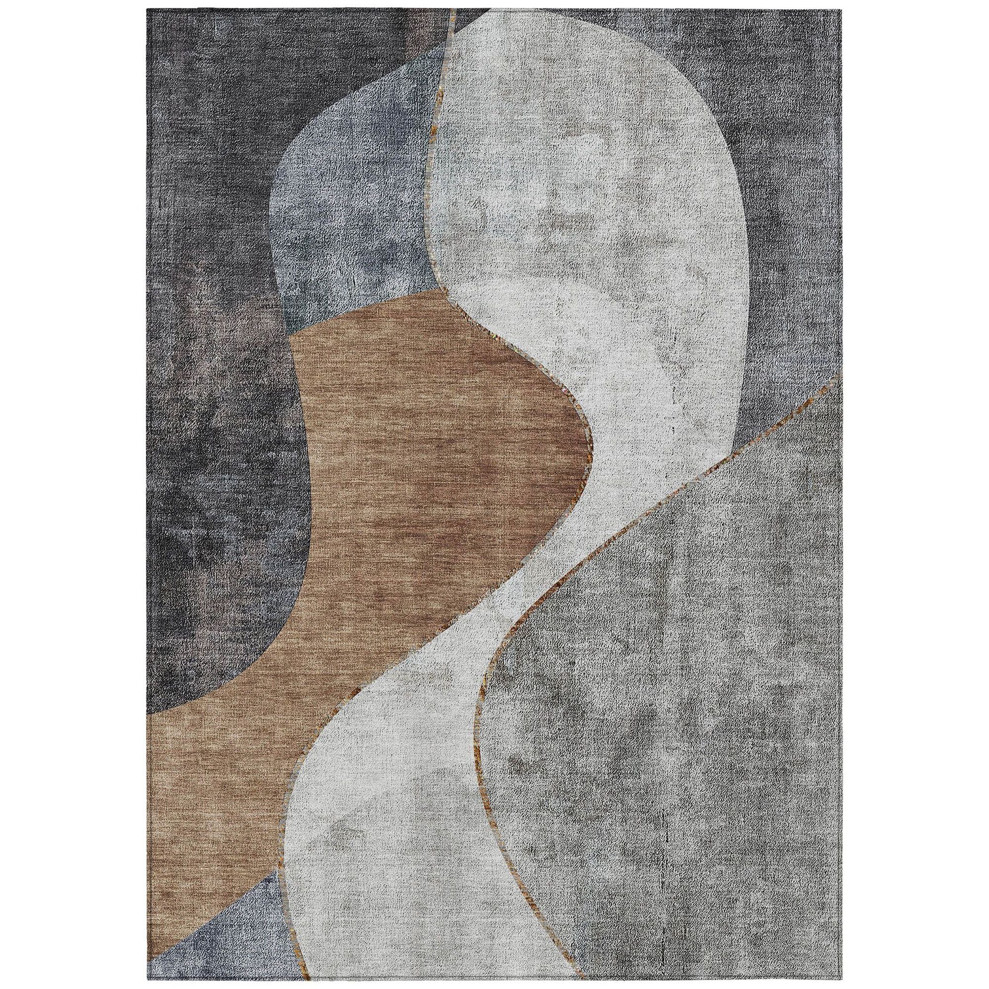 Machine Made ACN633 Gray  Rugs #color_gray 