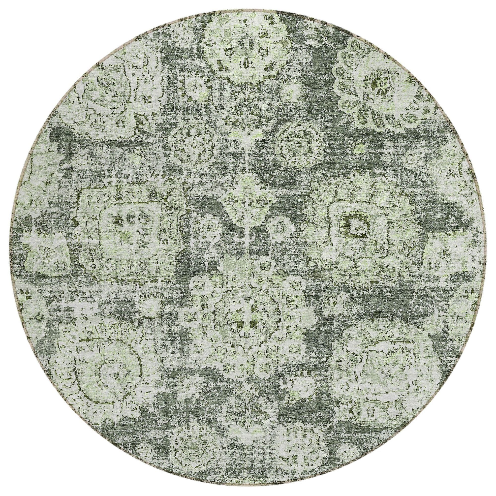 Machine Made ACN634 Aloe Green Rugs #color_aloe green