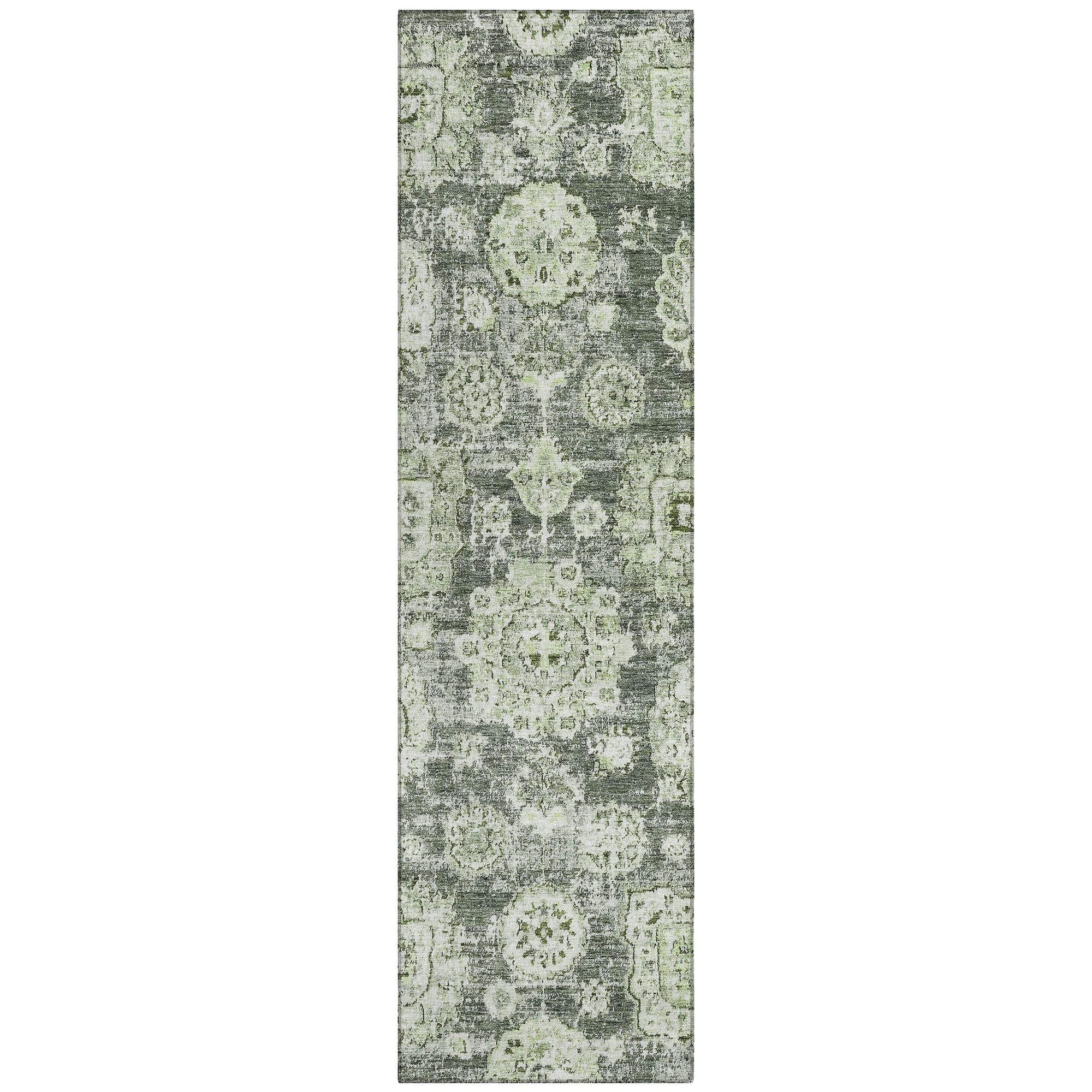 Machine Made ACN634 Aloe Green Rugs #color_aloe green