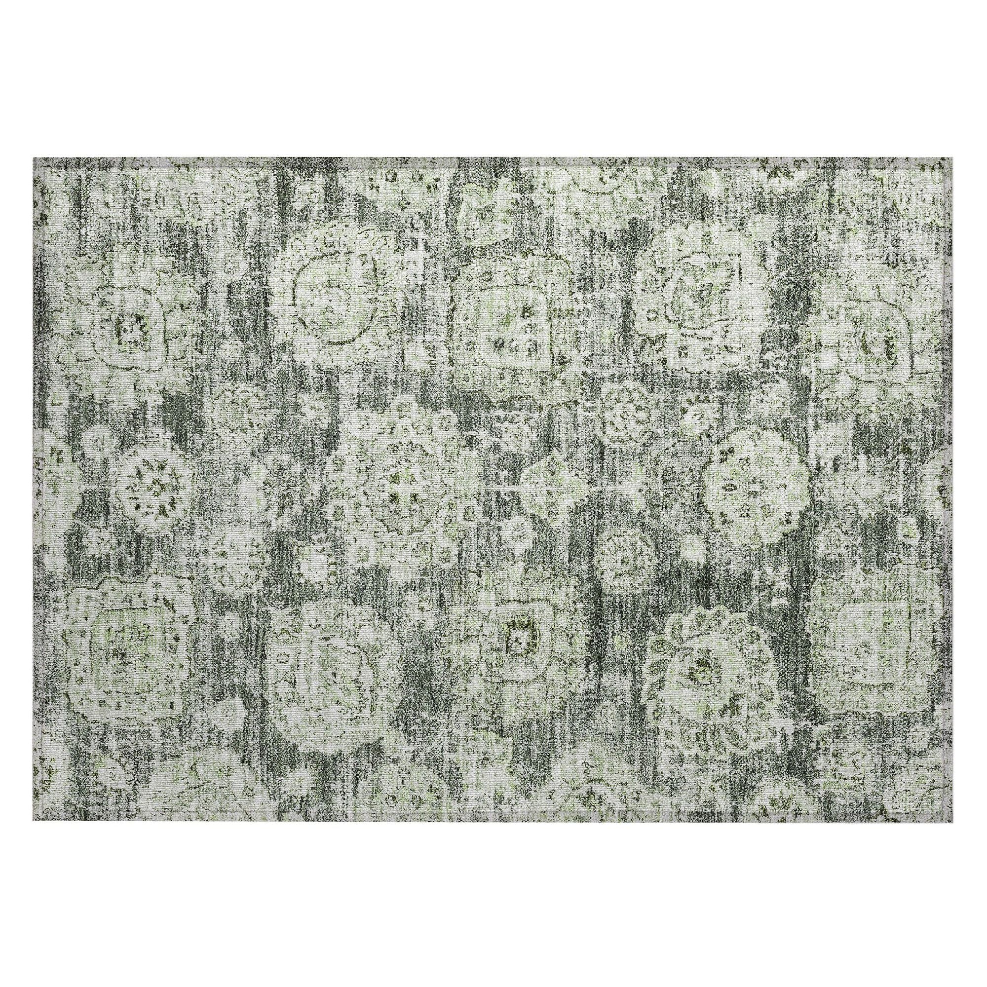 Machine Made ACN634 Aloe Green Rugs #color_aloe green