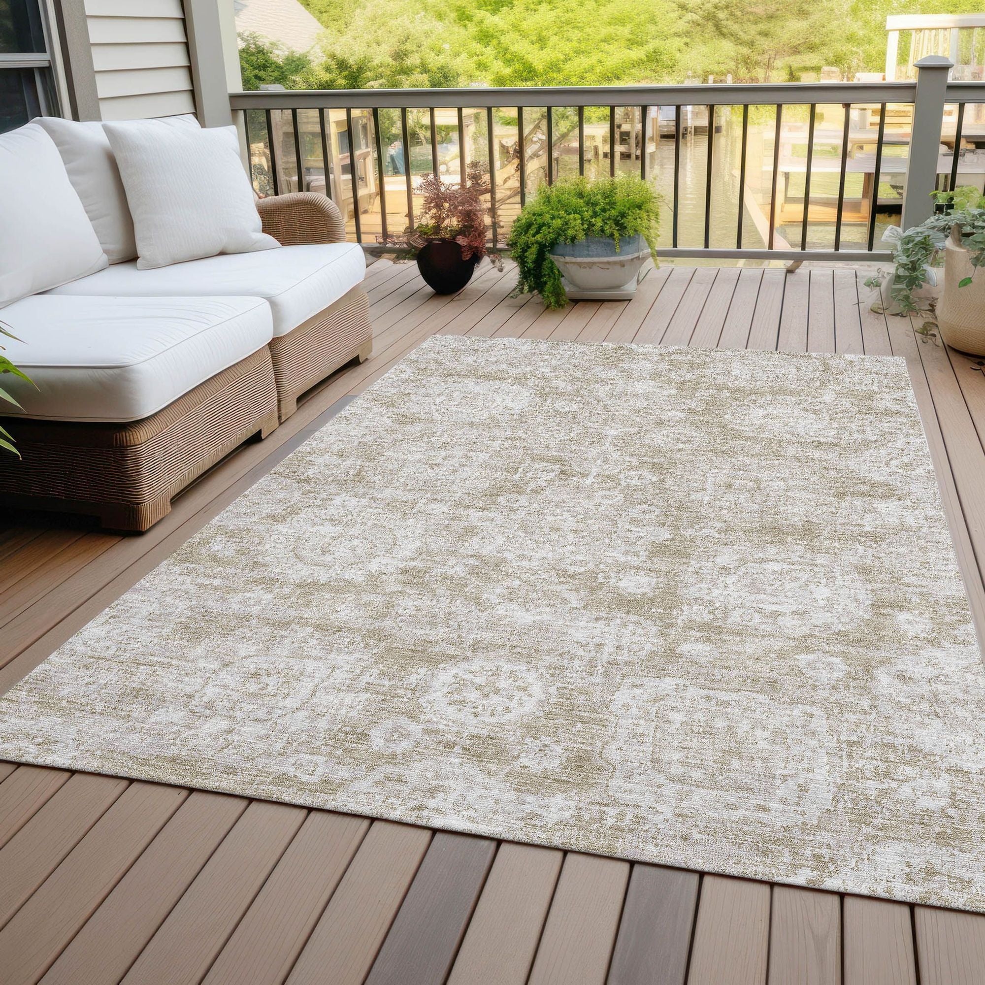 Machine Made ACN634 Beige Brown Rugs #color_beige brown