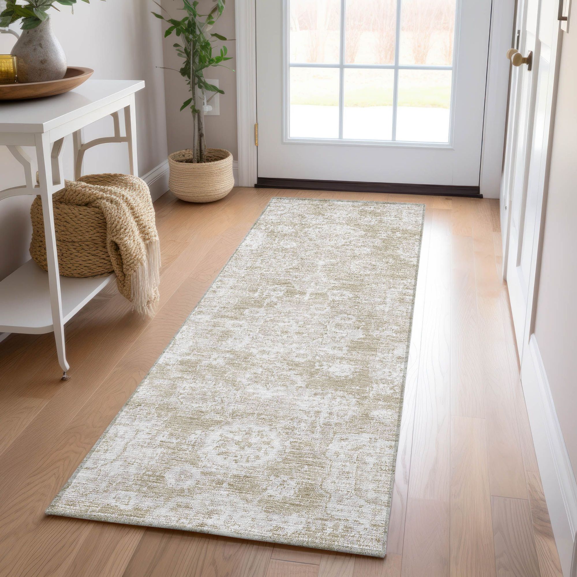 Machine Made ACN634 Beige Brown Rugs #color_beige brown