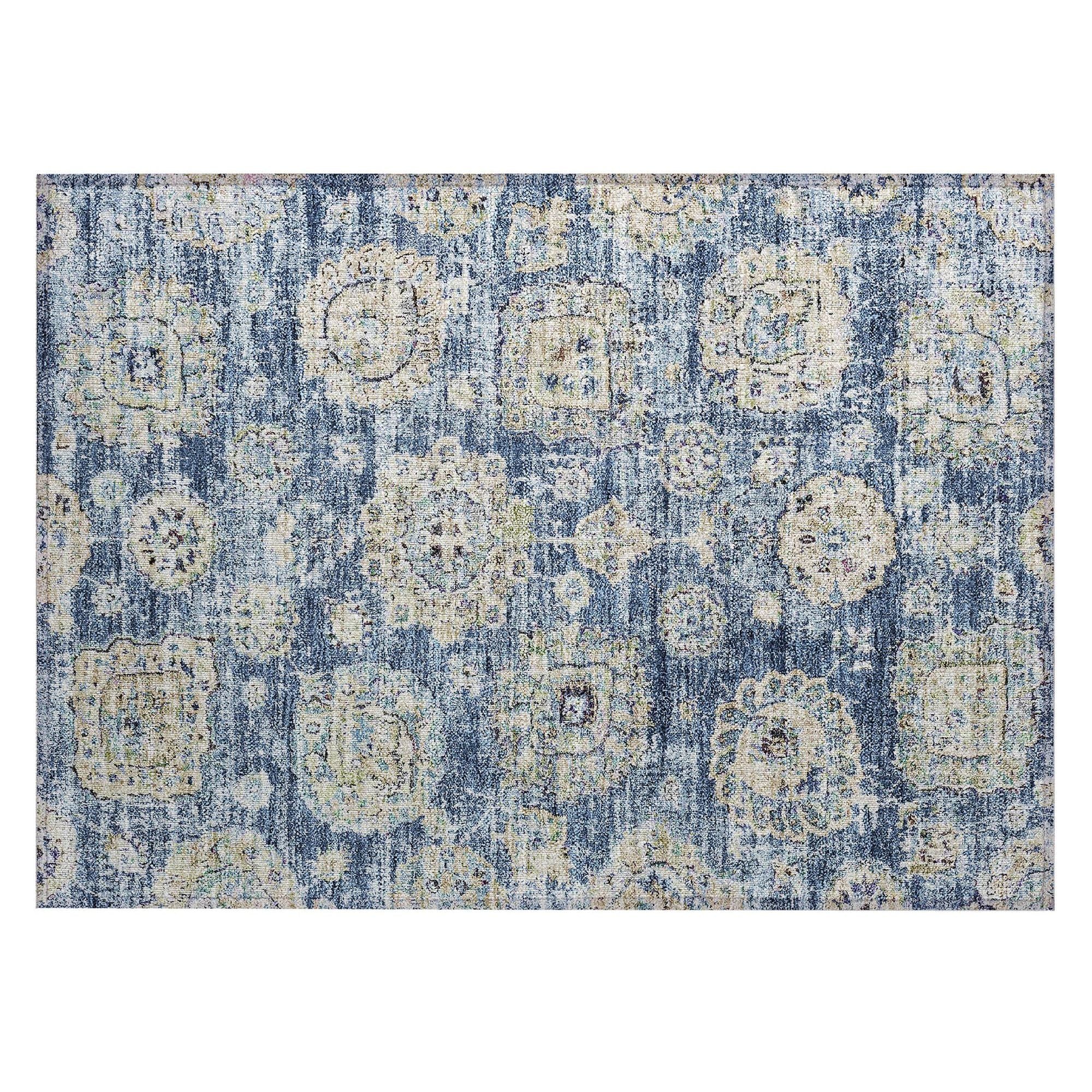 Machine Made ACN634 Blue  Rugs #color_blue 