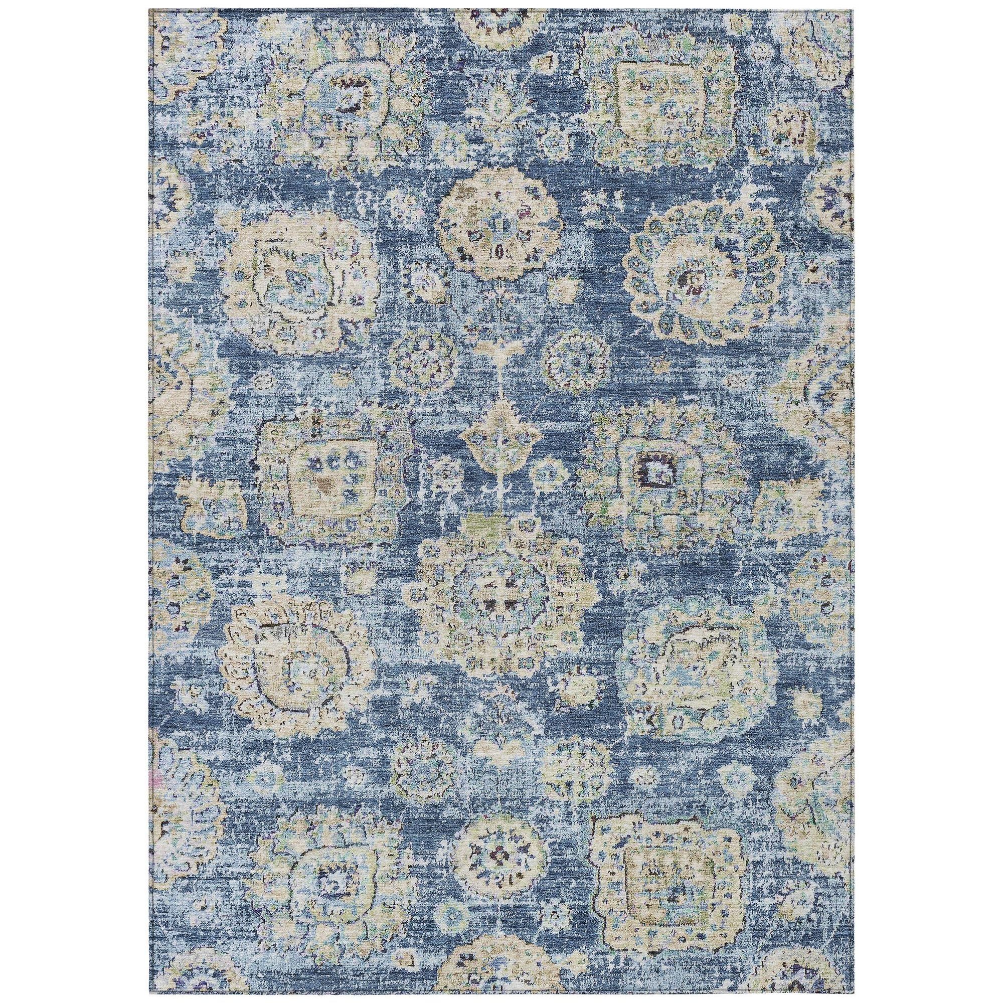 Machine Made ACN634 Blue  Rugs #color_blue 