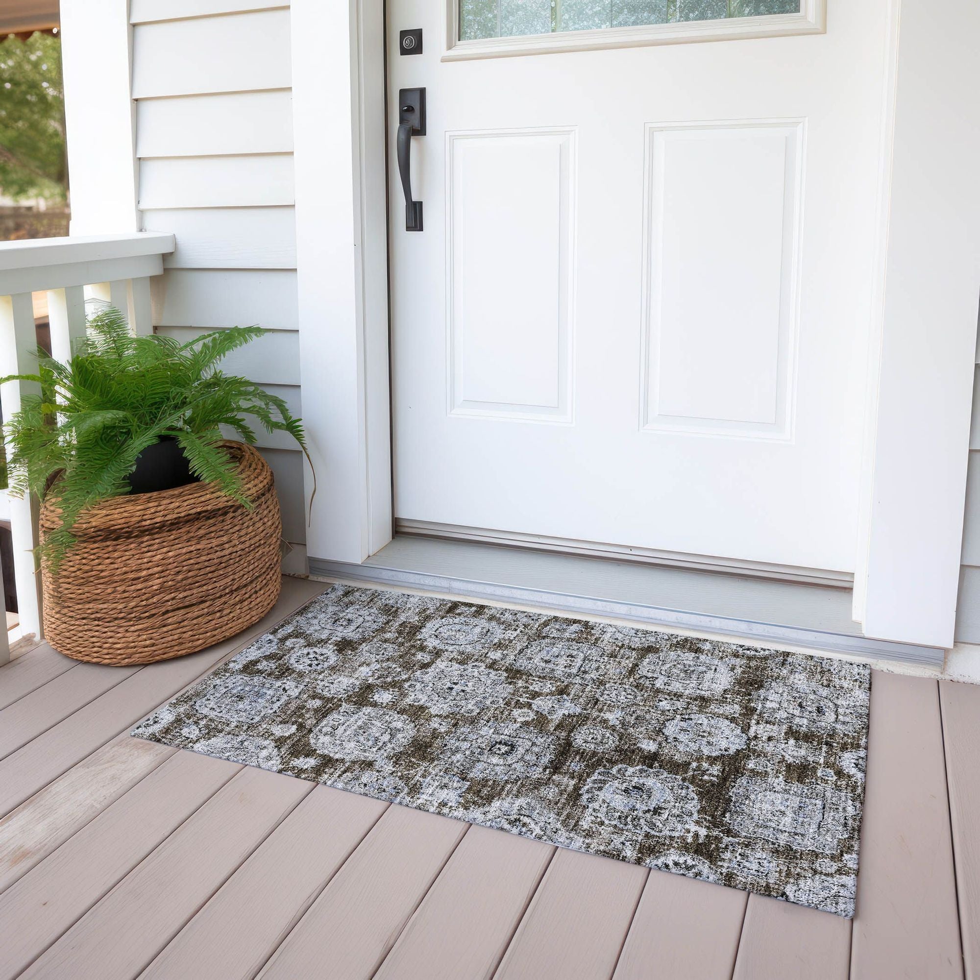 Machine Made ACN634 Chocolate Brown Rugs #color_chocolate brown