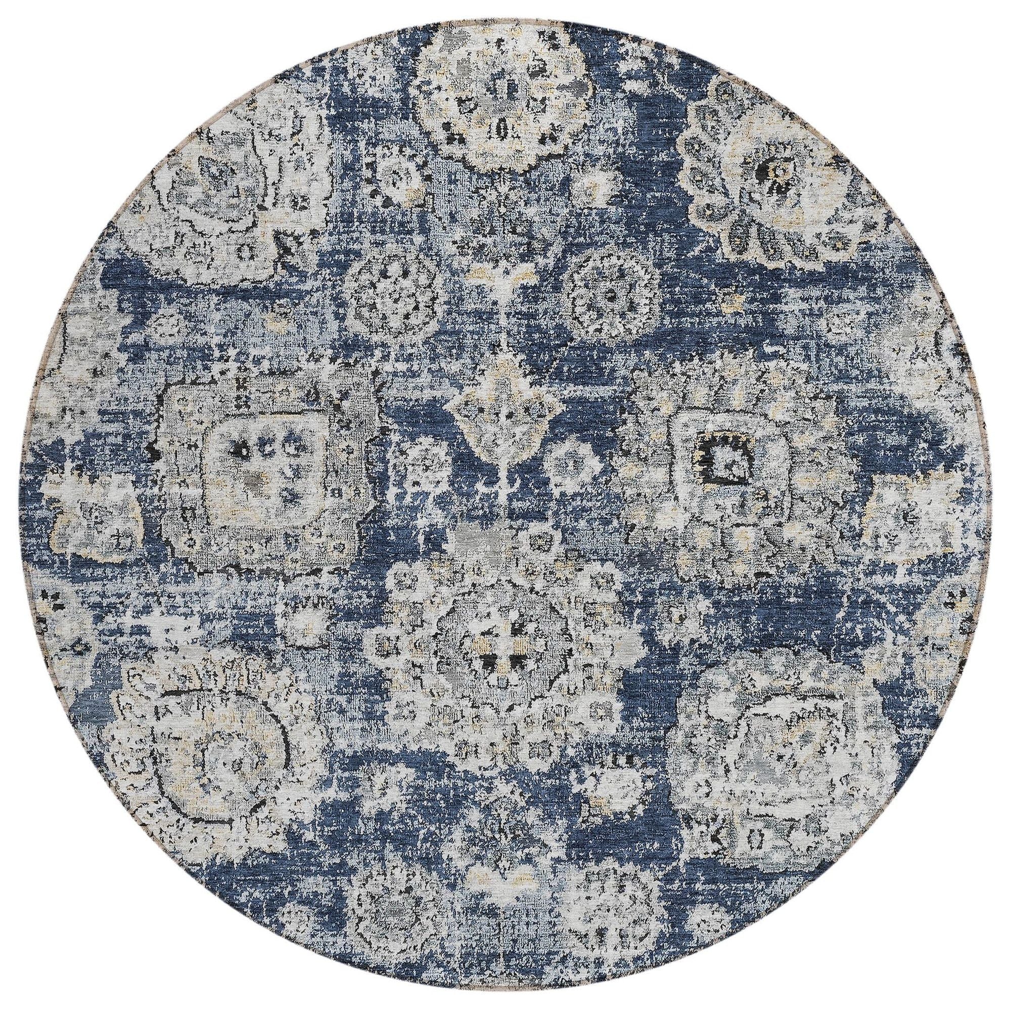 Machine Made ACN634 Navy Blue Rugs #color_navy blue