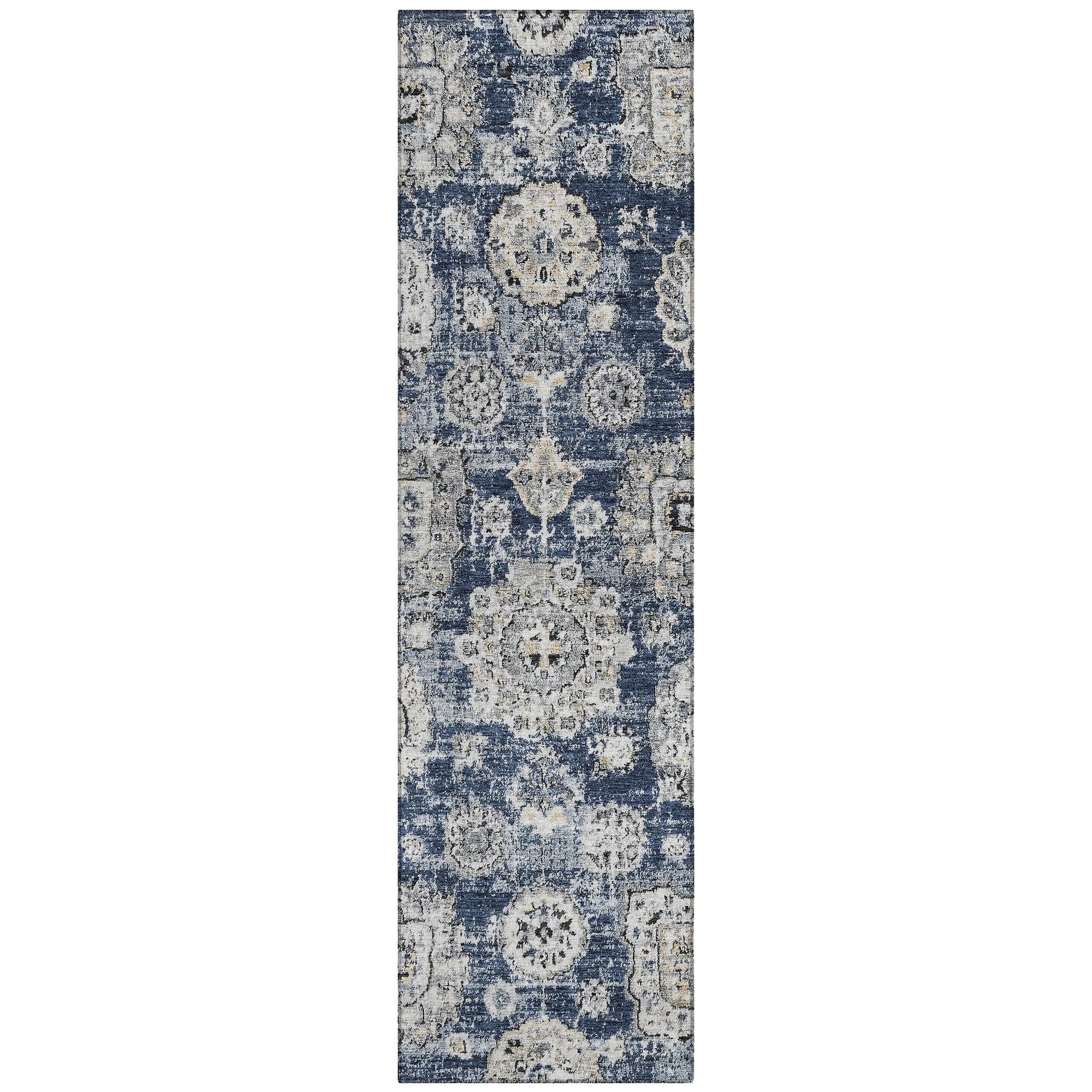 Machine Made ACN634 Navy Blue Rugs #color_navy blue