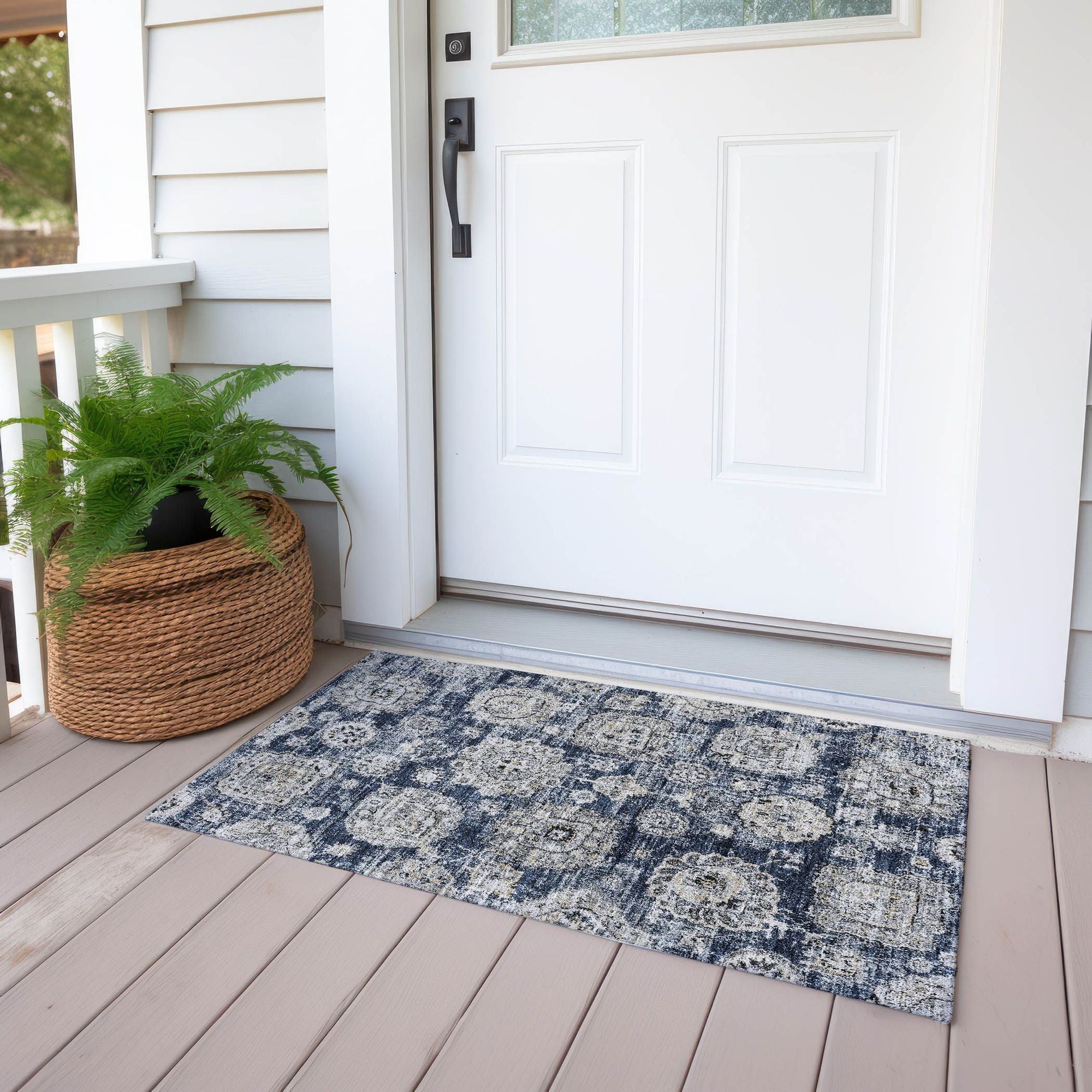 Machine Made ACN634 Navy Blue Rugs #color_navy blue