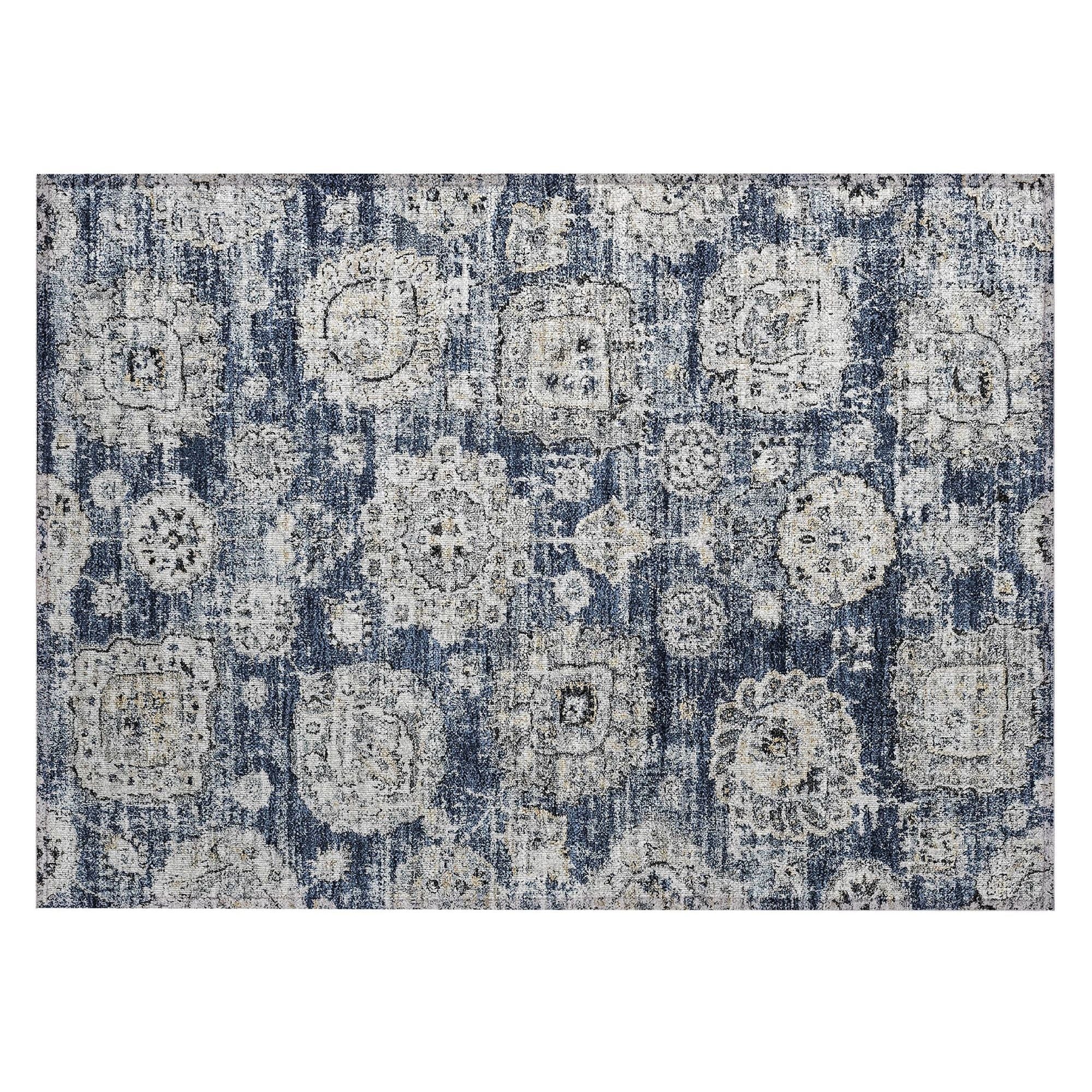 Machine Made ACN634 Navy Blue Rugs #color_navy blue