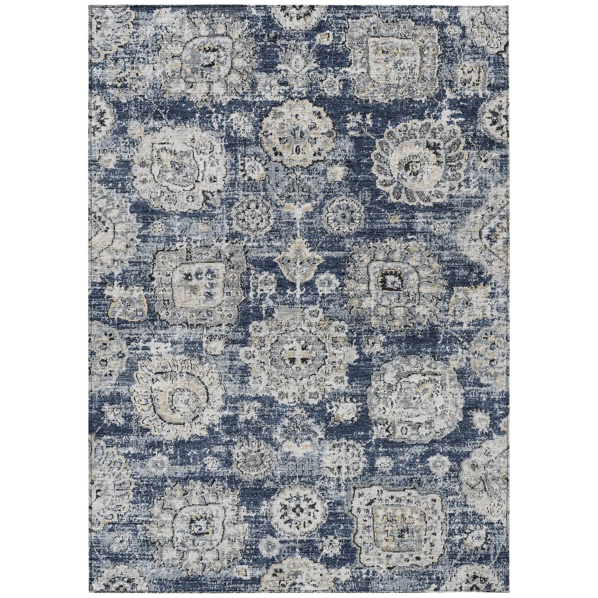 Machine Made ACN634 Navy Blue Rugs #color_navy blue