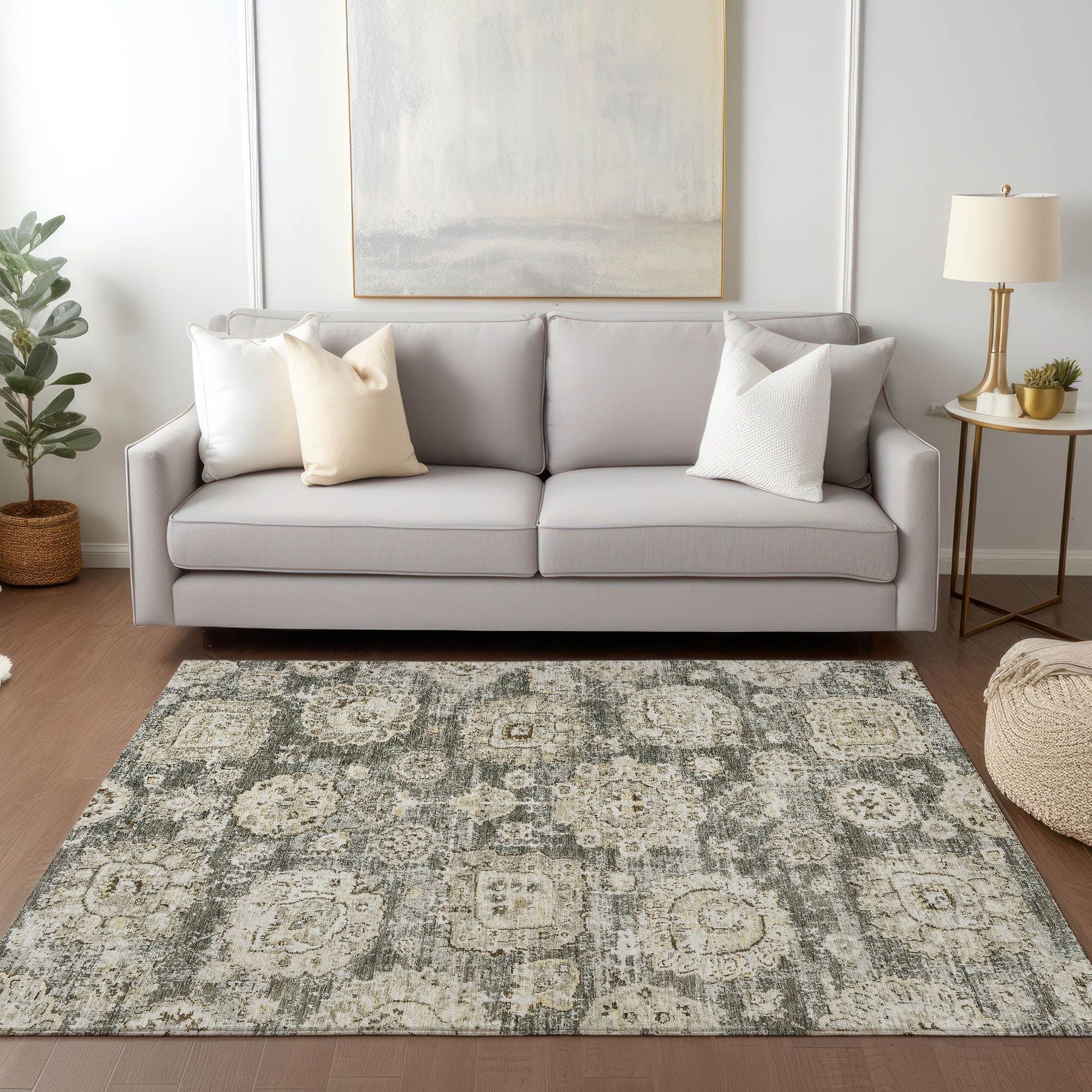 Machine Made ACN634 Taupe Brown Rugs #color_taupe brown