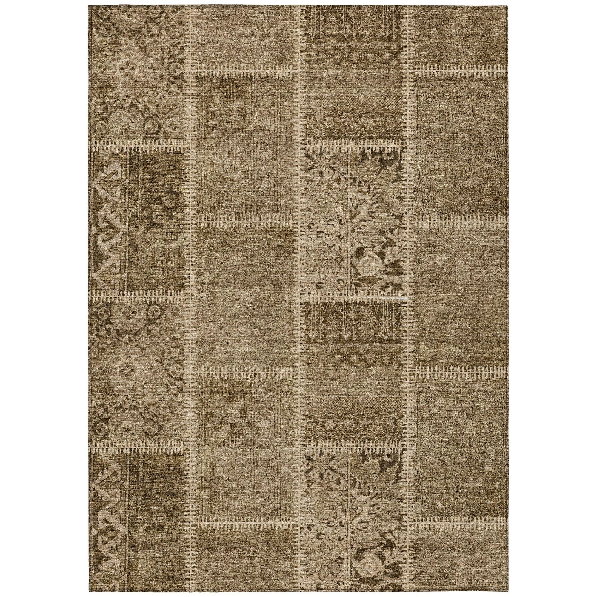 Machine Made ACN635 Brown  Rugs #color_brown 