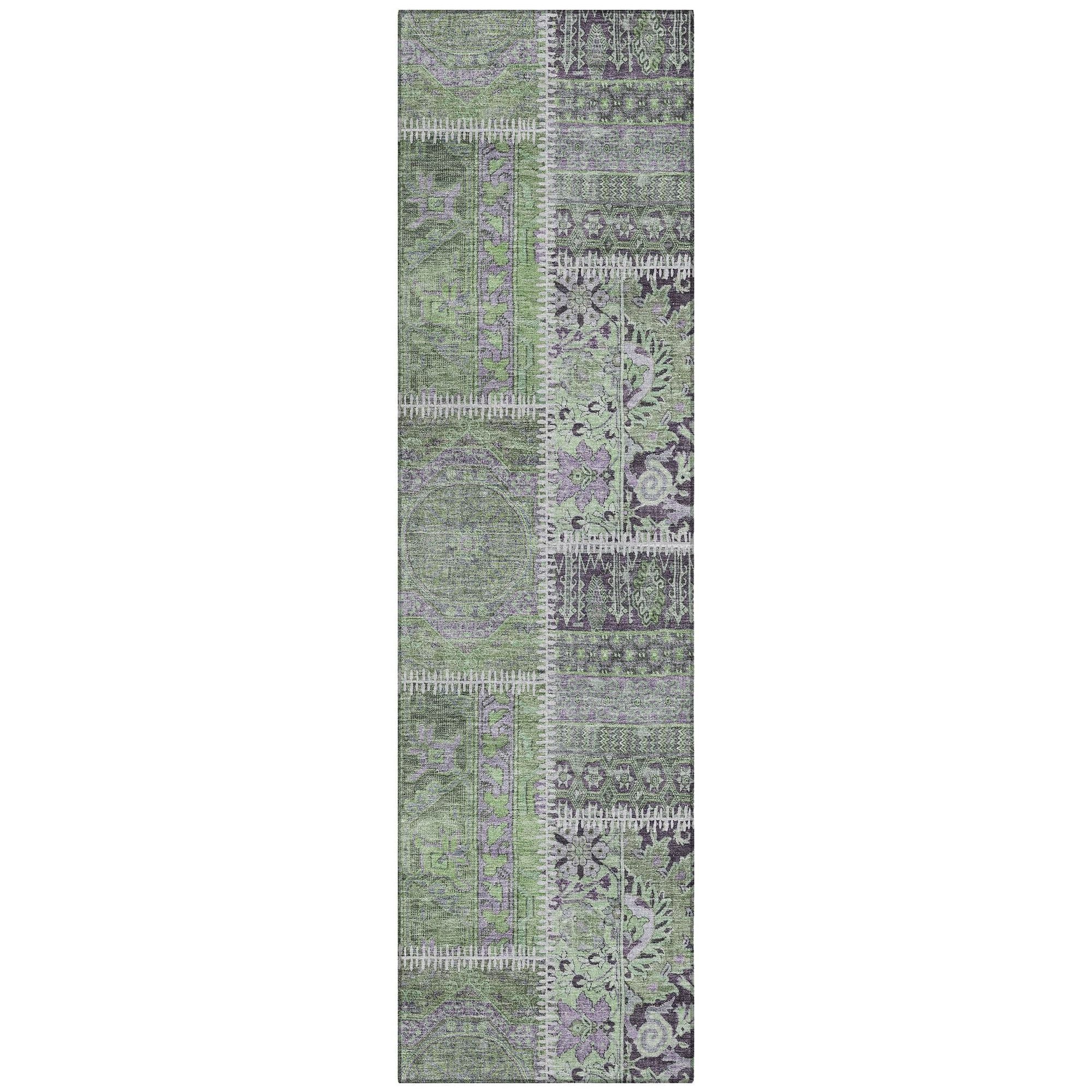 Machine Made ACN635 Green  Rugs #color_green 