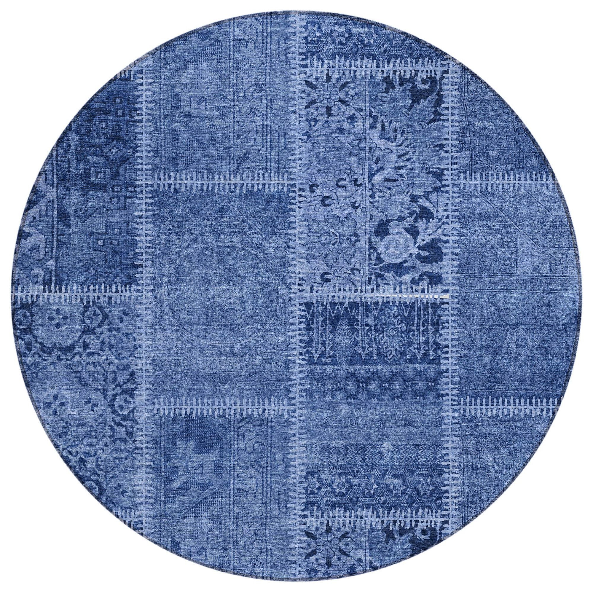 Machine Made ACN635 Navy Blue Rugs #color_navy blue