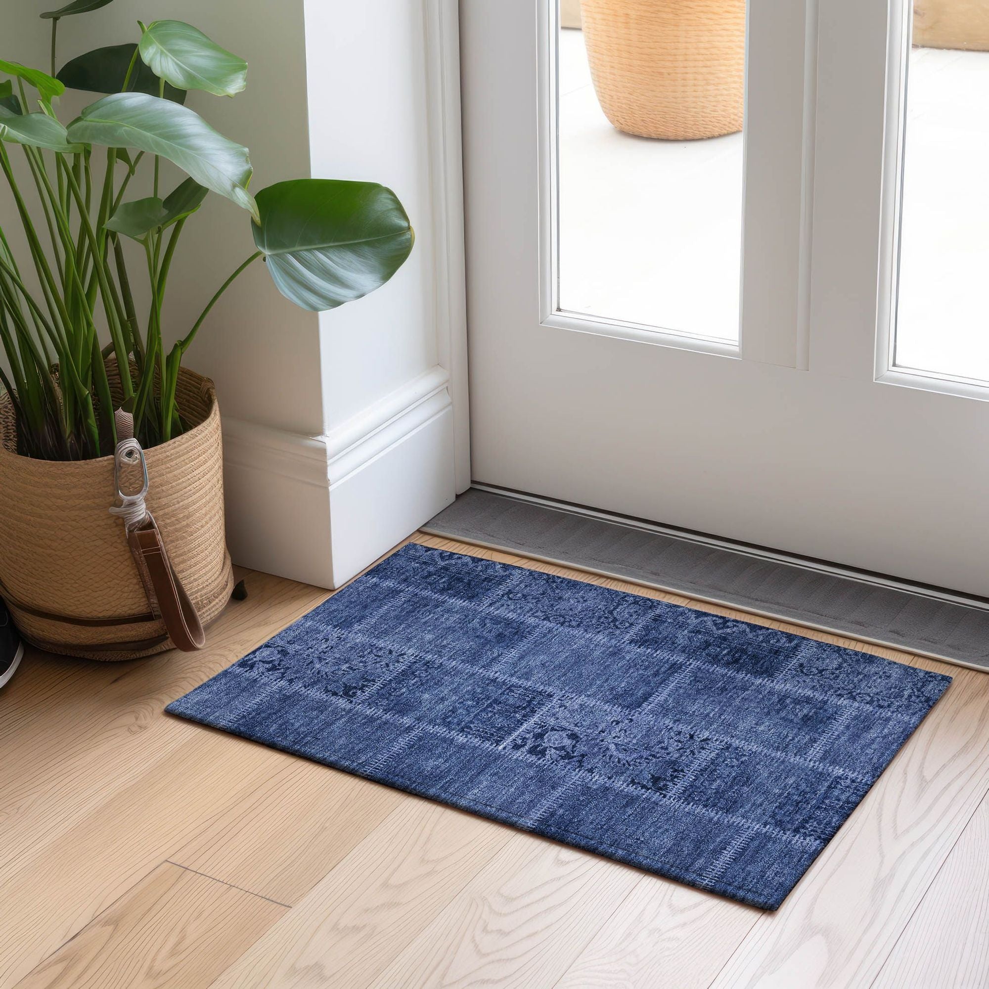 Machine Made ACN635 Navy Blue Rugs #color_navy blue