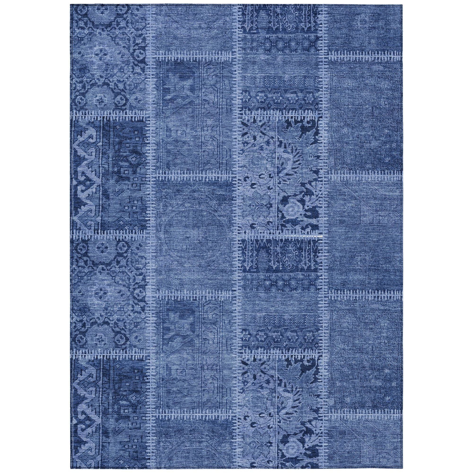 Machine Made ACN635 Navy Blue Rugs #color_navy blue