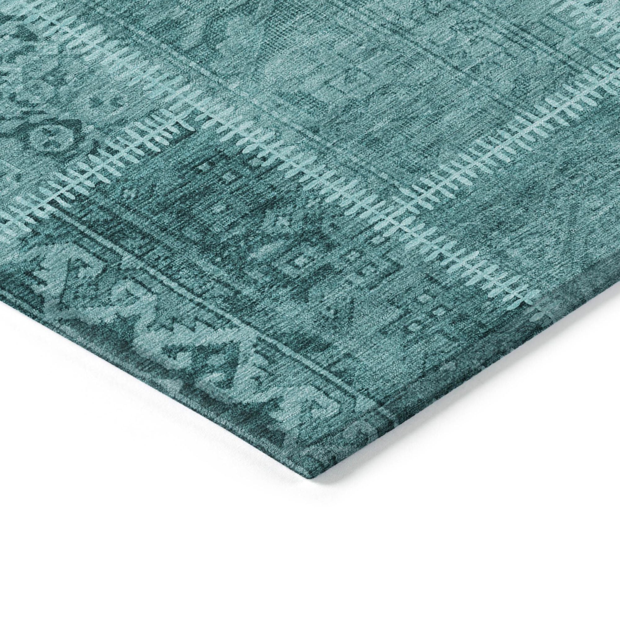 Machine Made ACN635 Turquoise Teal Rugs #color_turquoise teal