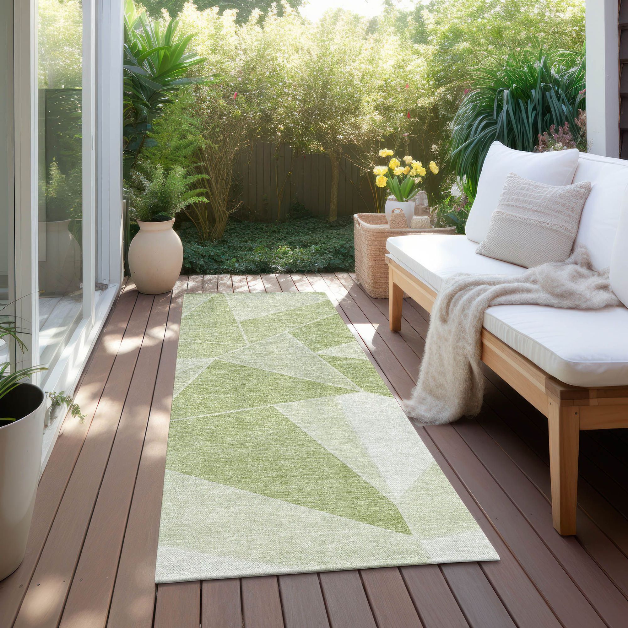 Machine Made ACN636 Aloe Green Rugs #color_aloe green