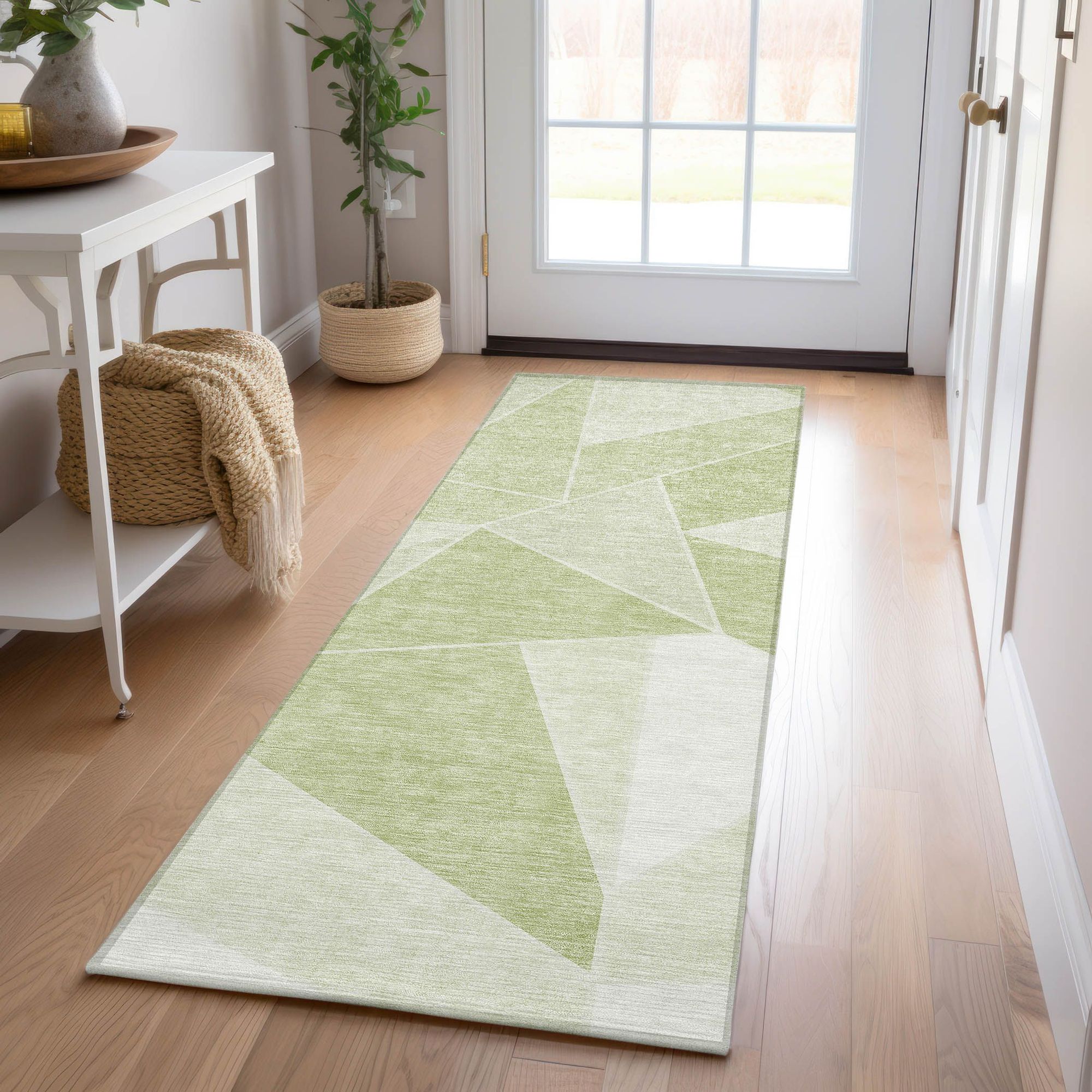 Machine Made ACN636 Aloe Green Rugs #color_aloe green