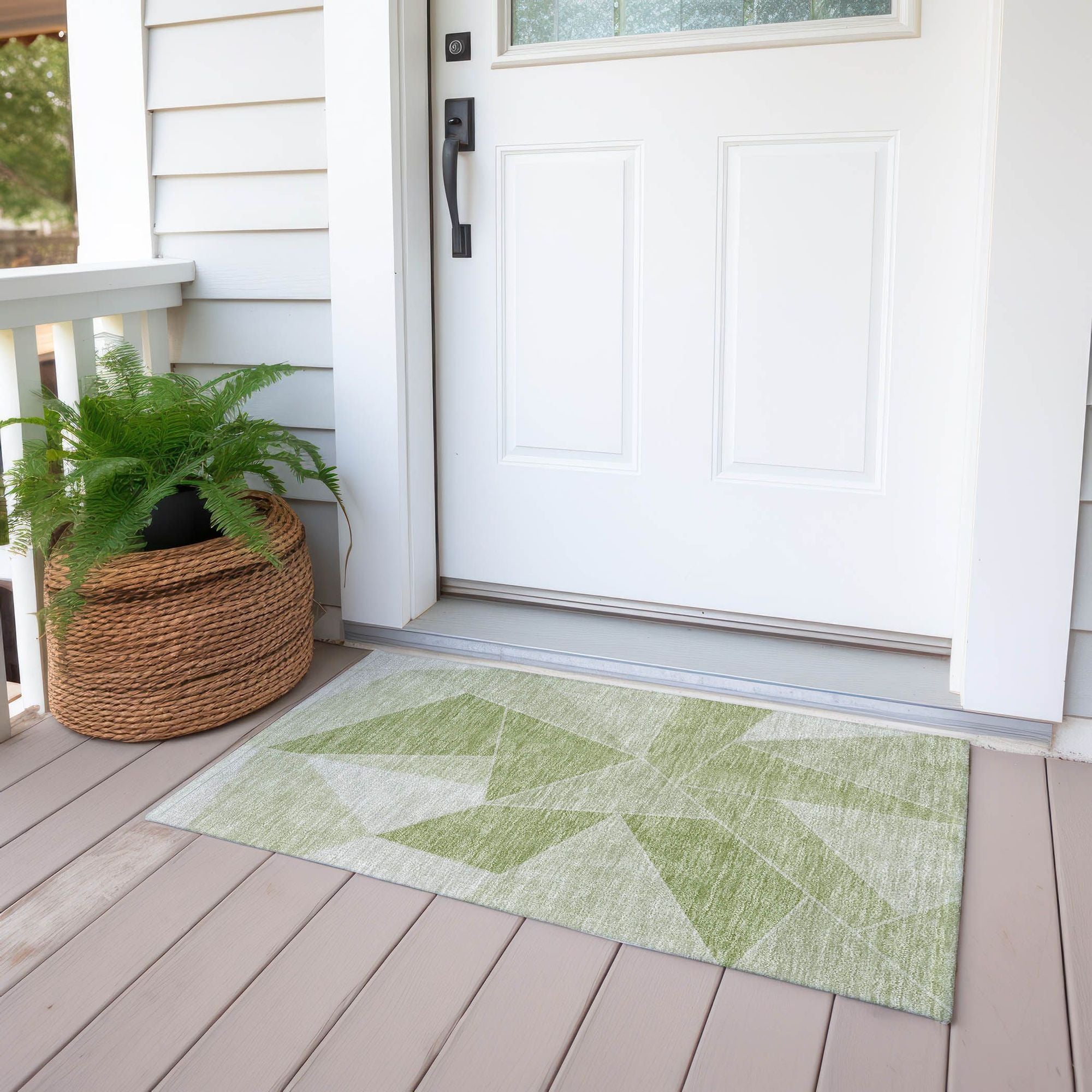 Machine Made ACN636 Aloe Green Rugs #color_aloe green