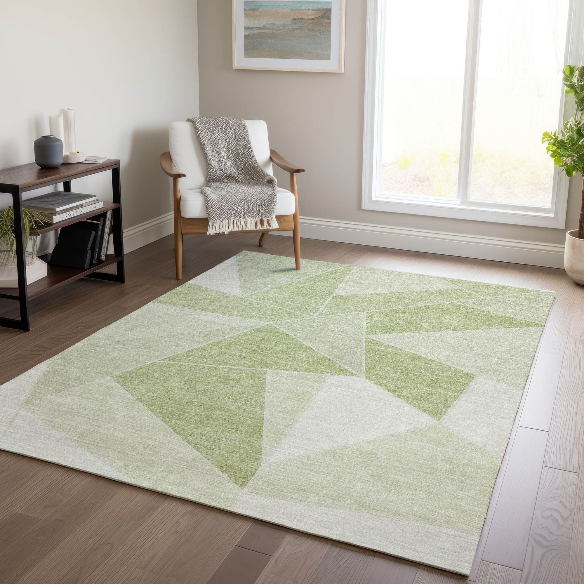 Machine Made ACN636 Aloe Green Rugs #color_aloe green