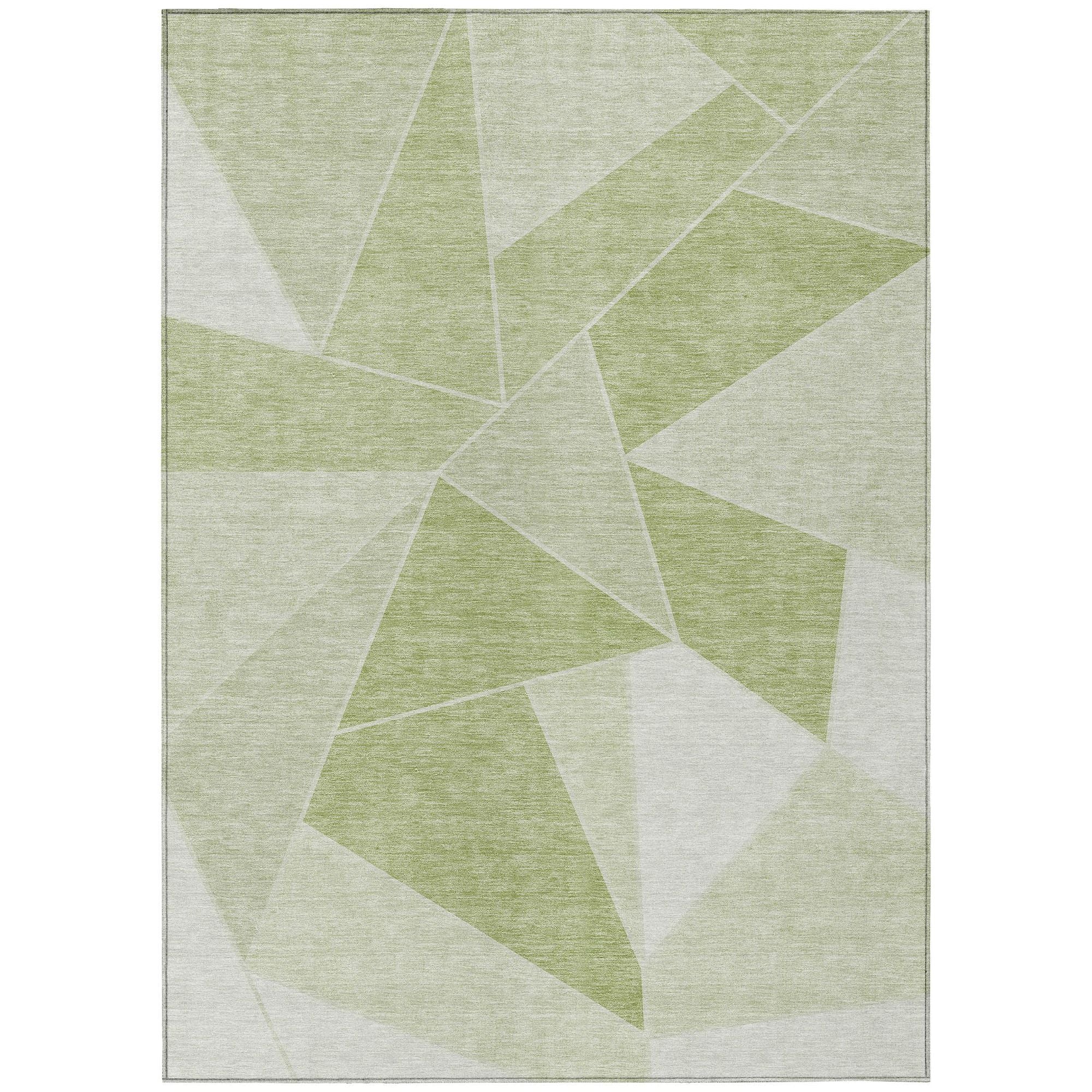 Machine Made ACN636 Aloe Green Rugs #color_aloe green