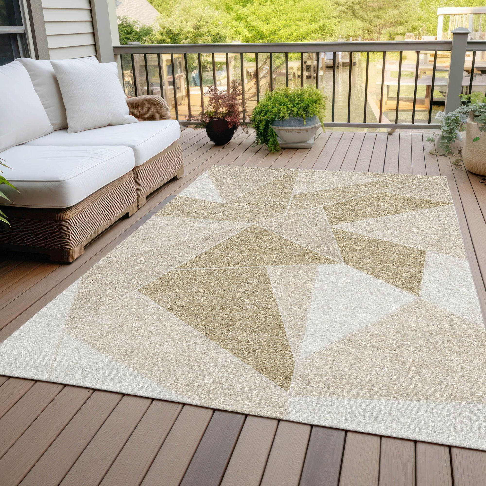 Machine Made ACN636 Beige Brown Rugs #color_beige brown