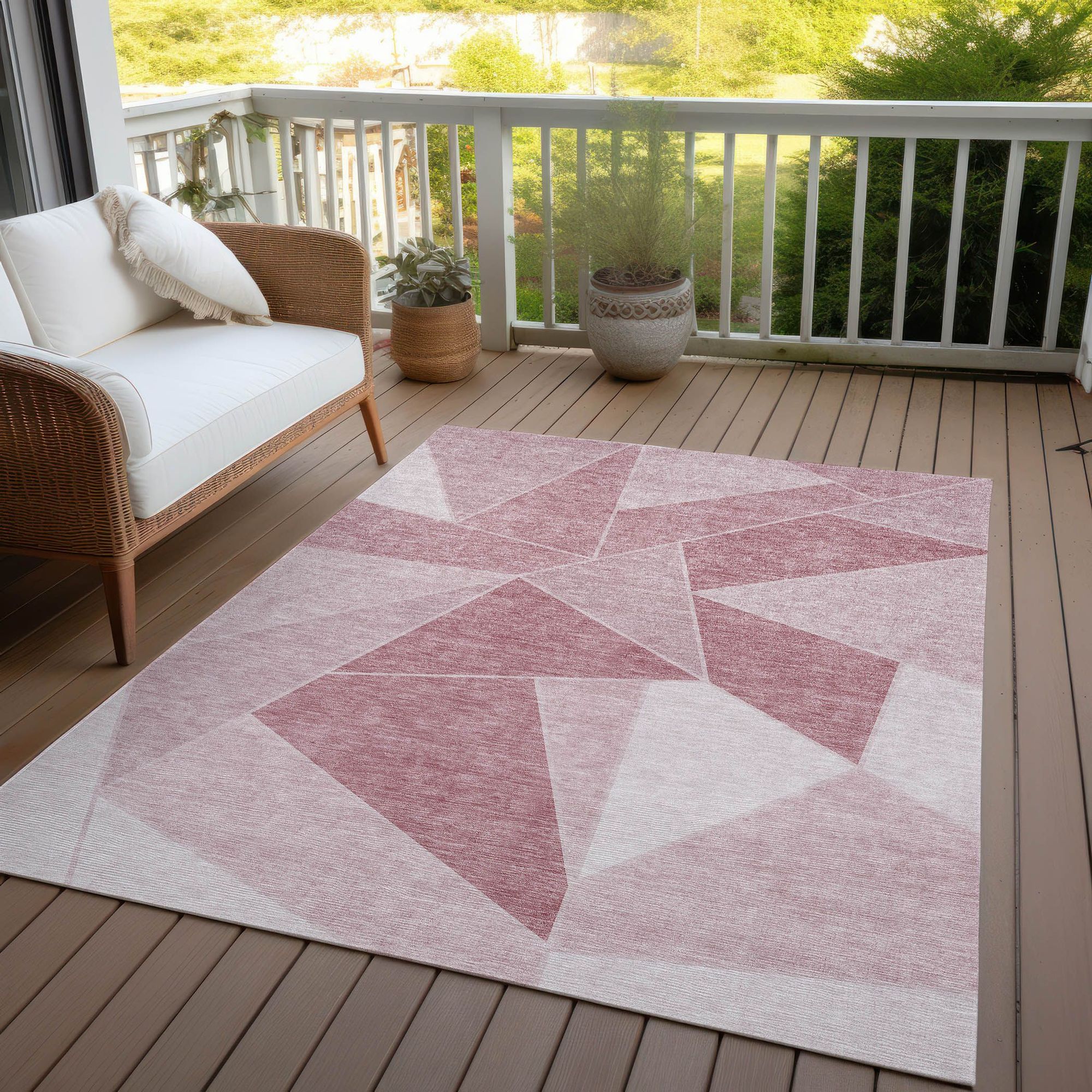 Machine Made ACN636 Blush Pink Rugs #color_blush pink