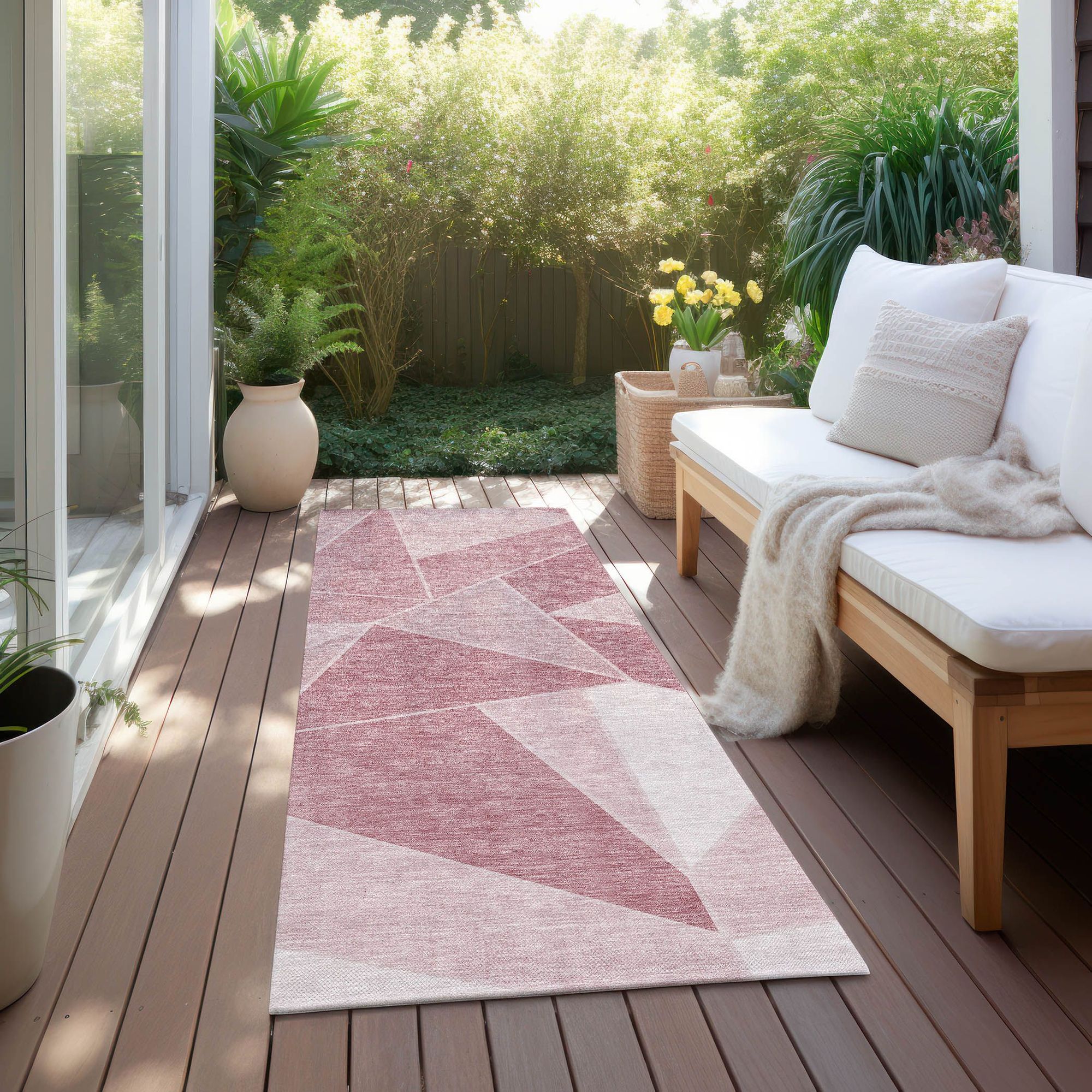 Machine Made ACN636 Blush Pink Rugs #color_blush pink