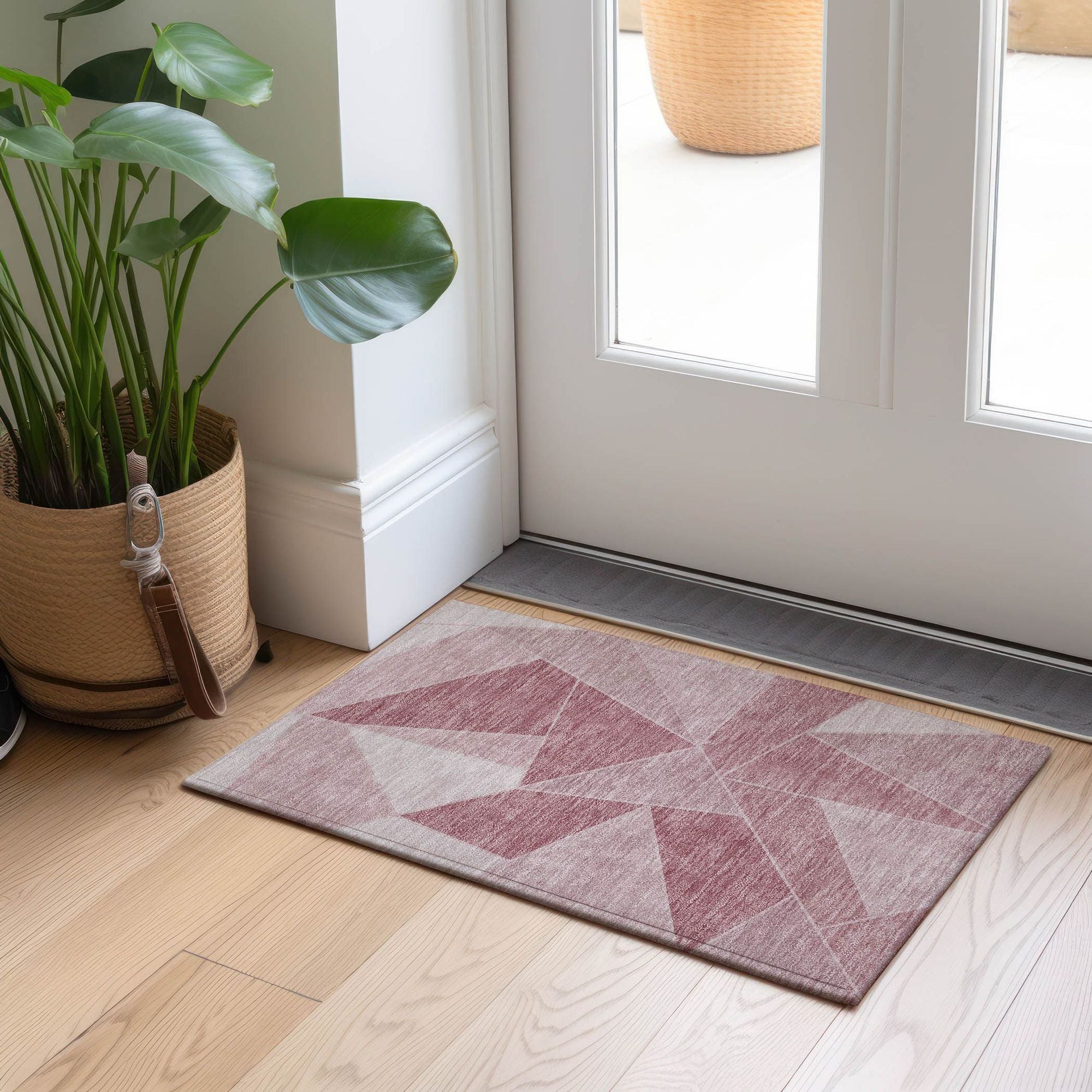 Machine Made ACN636 Blush Pink Rugs #color_blush pink