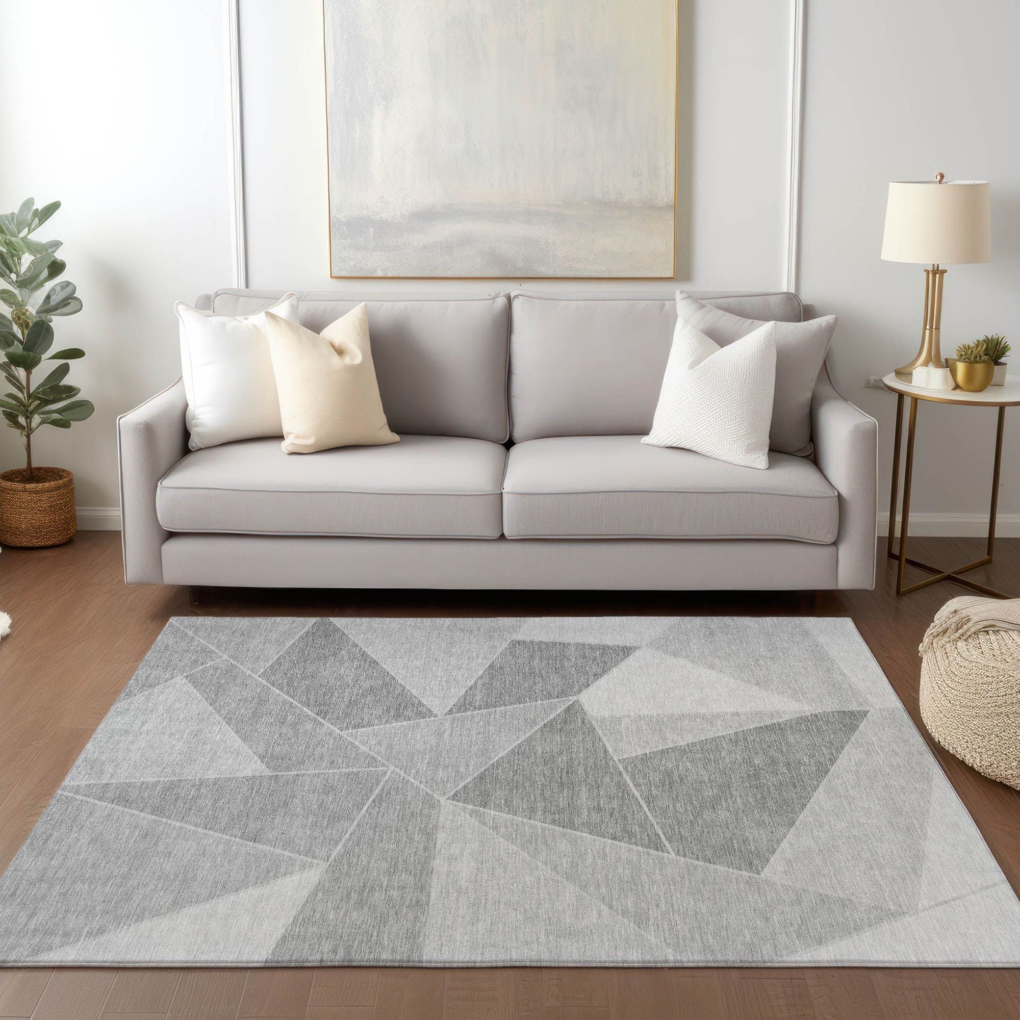 Machine Made ACN636 Gray  Rugs #color_gray 