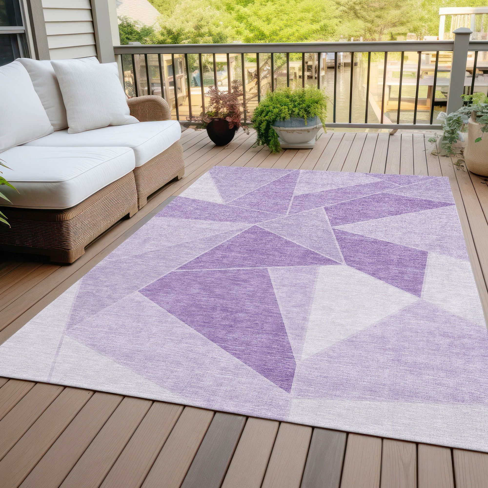 Machine Made ACN636 Lilac Purple Rugs #color_lilac purple