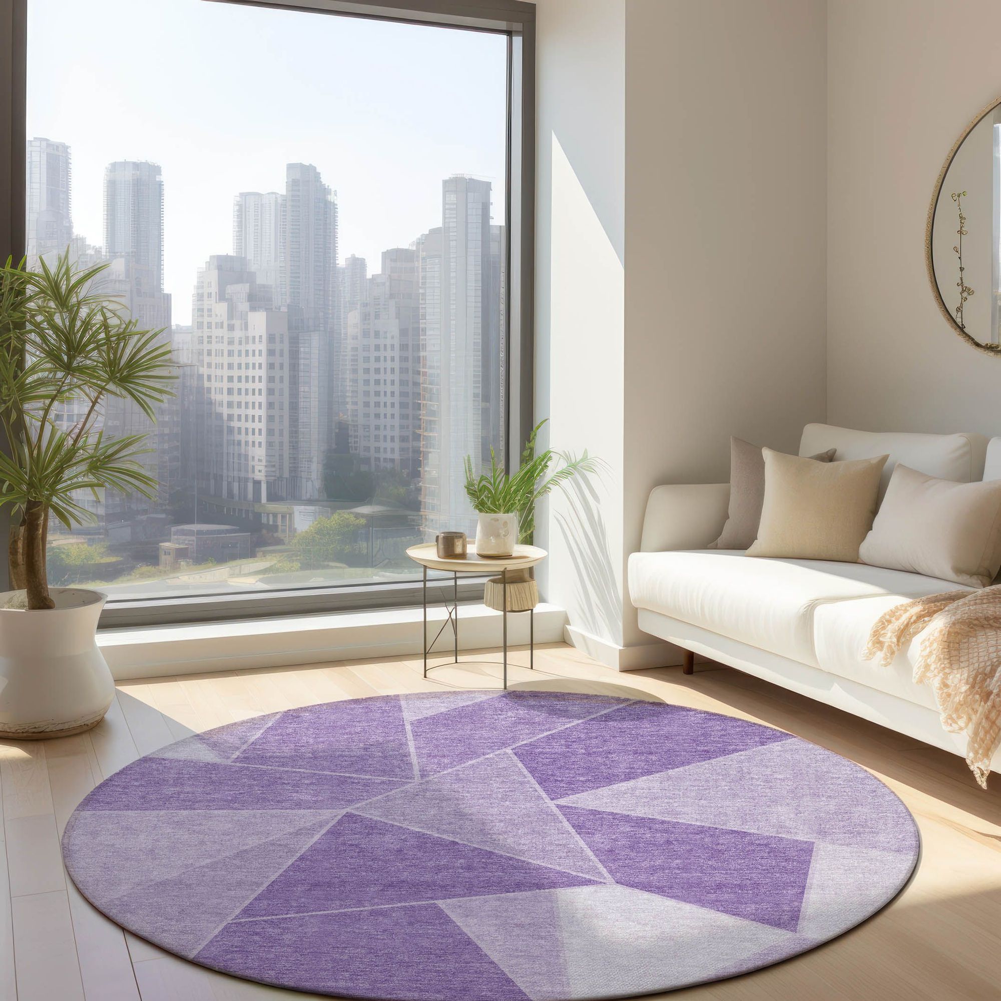 Machine Made ACN636 Lilac Purple Rugs #color_lilac purple