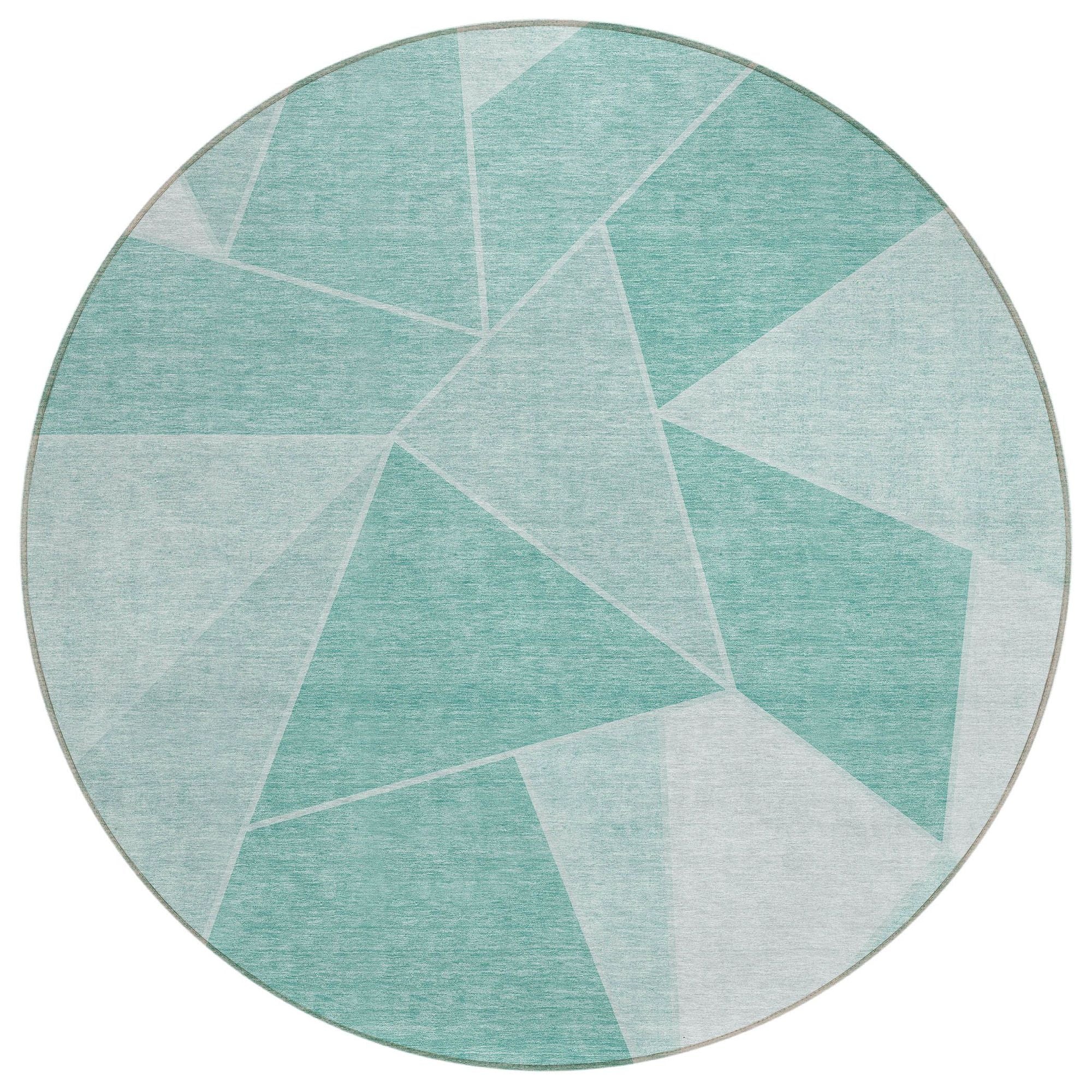 Machine Made ACN636 Teal  Rugs #color_teal 