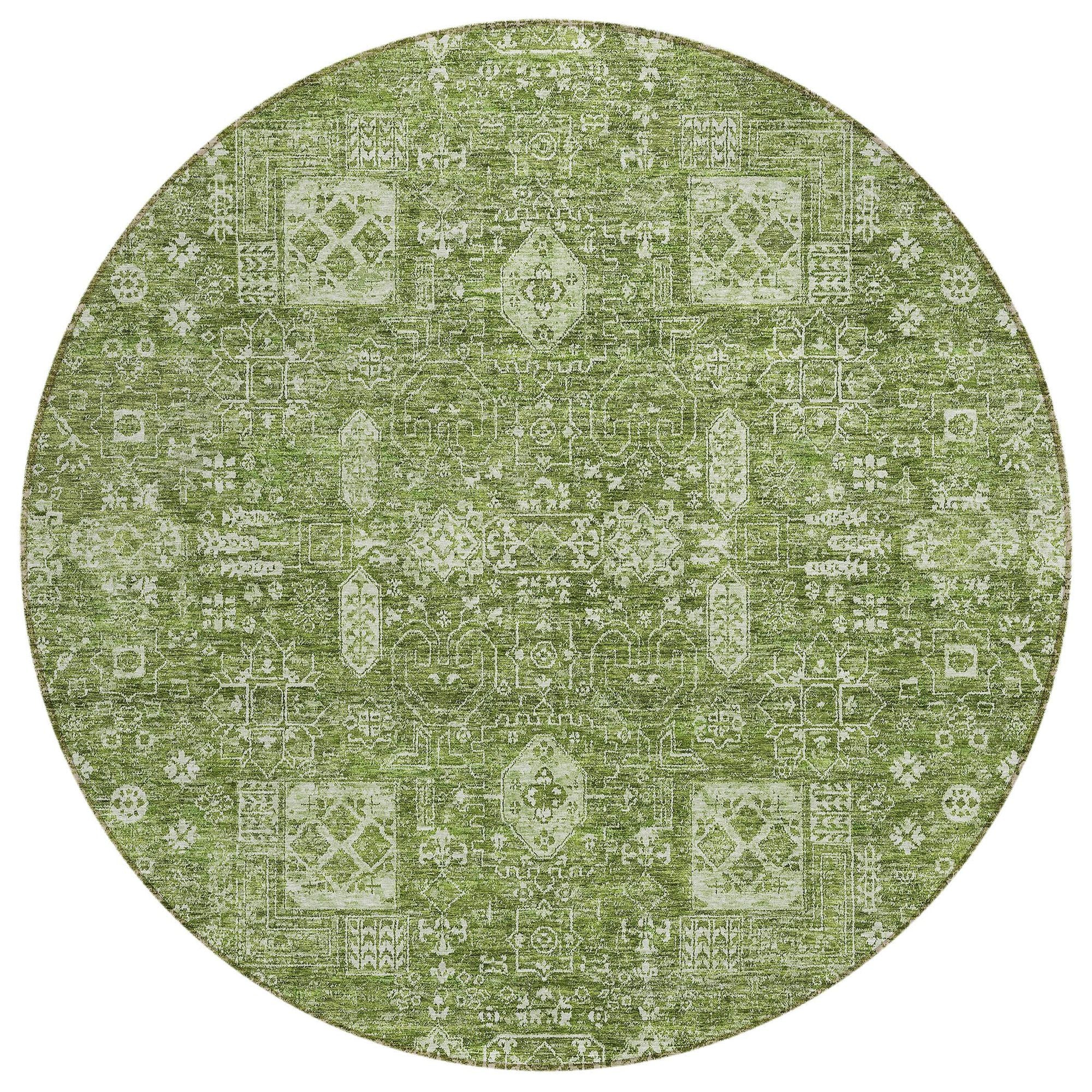 Machine Made ACN637 Aloe Green Rugs #color_aloe green