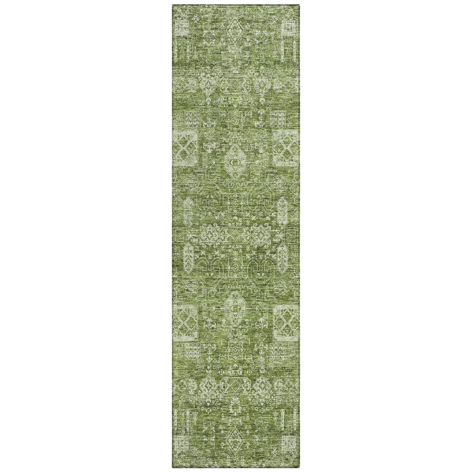 Machine Made ACN637 Aloe Green Rugs #color_aloe green