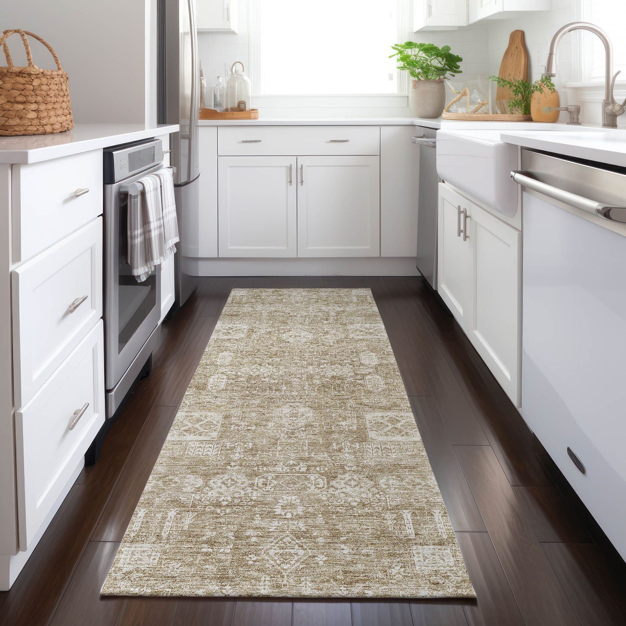 Machine Made ACN637 Beige Brown Rugs #color_beige brown