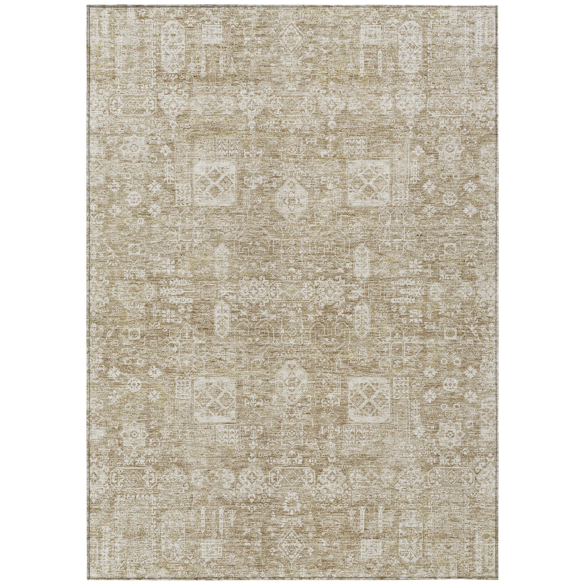 Machine Made ACN637 Beige Brown Rugs #color_beige brown