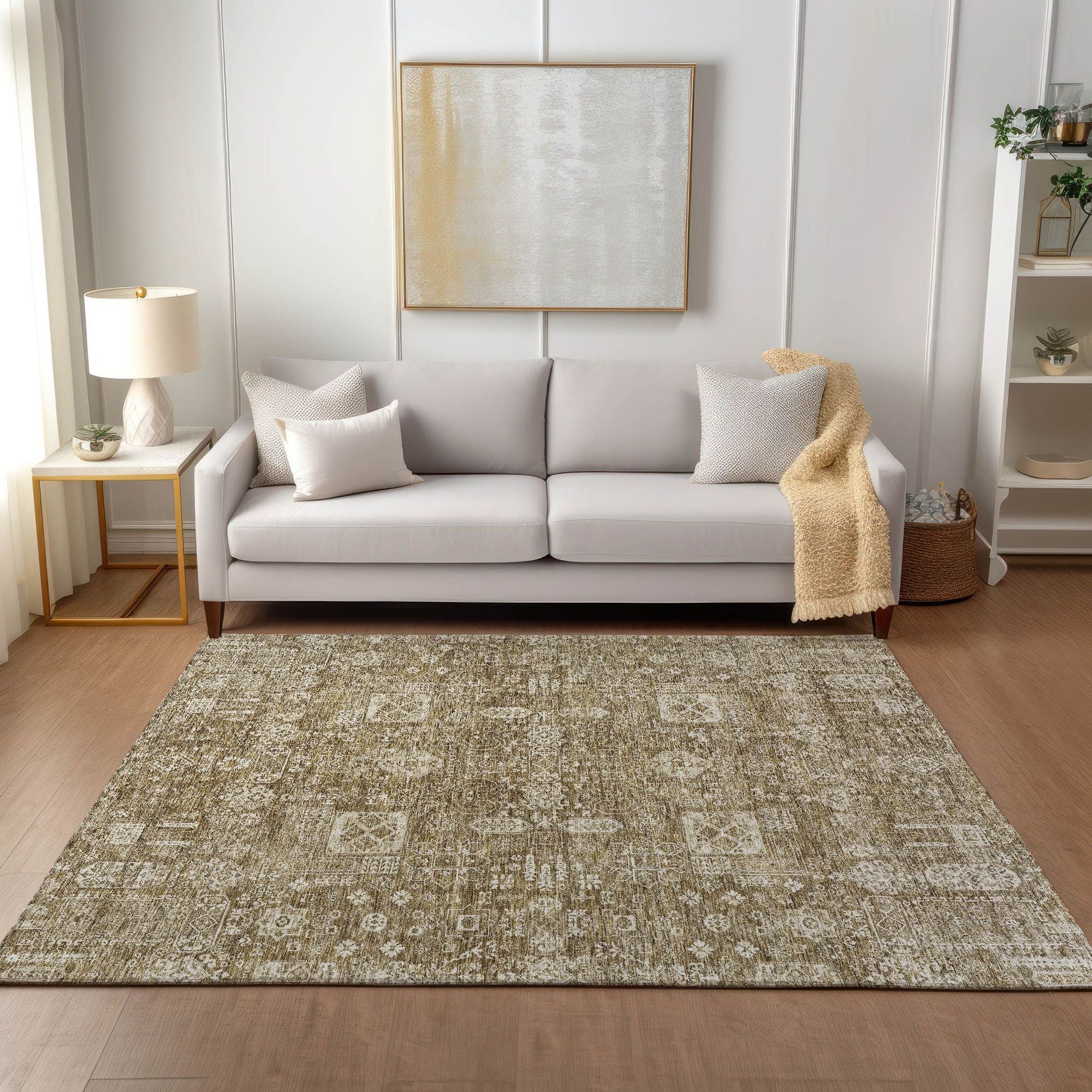 Machine Made ACN637 Brown  Rugs #color_brown 