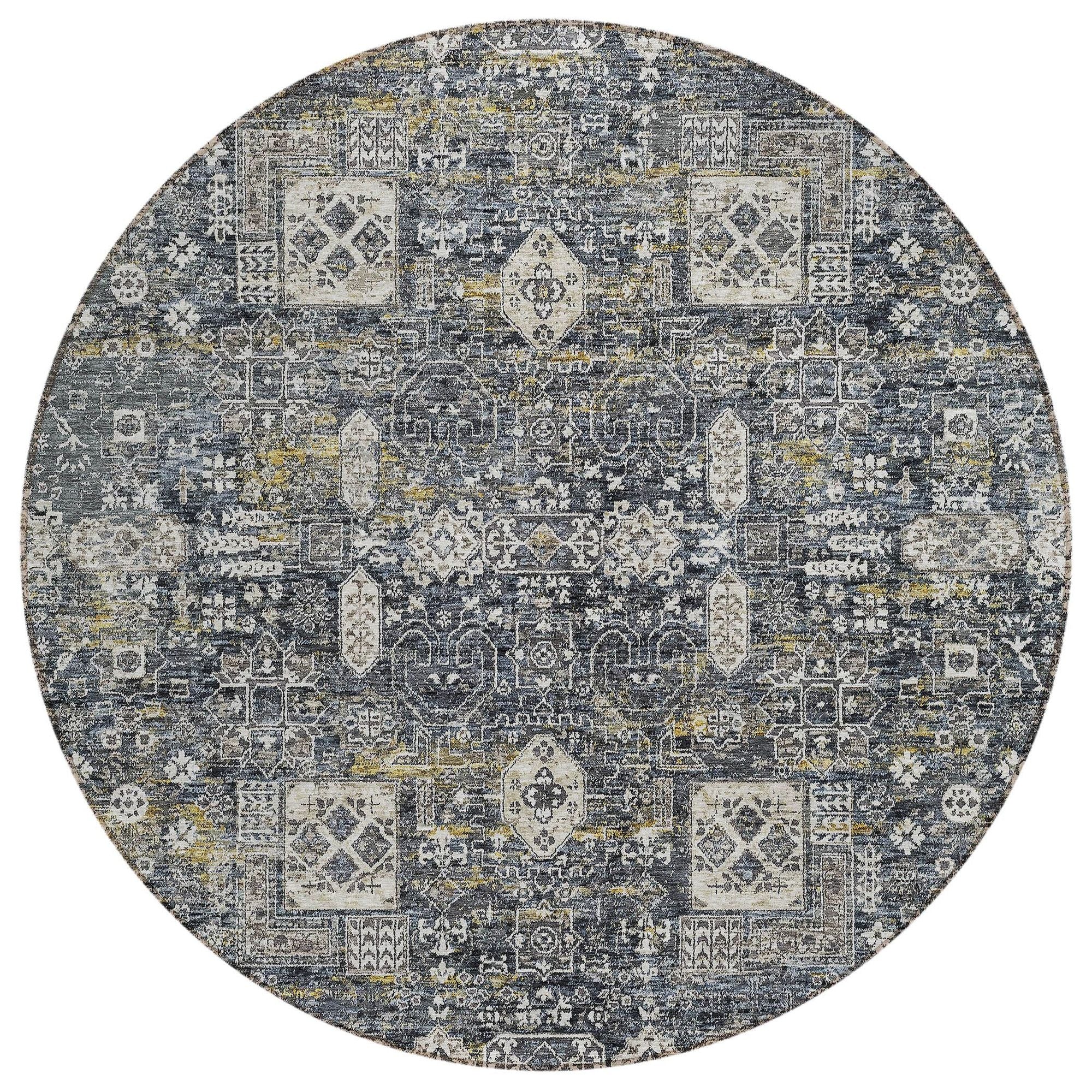 Machine Made ACN637 Charcoal Gray Rugs #color_charcoal gray