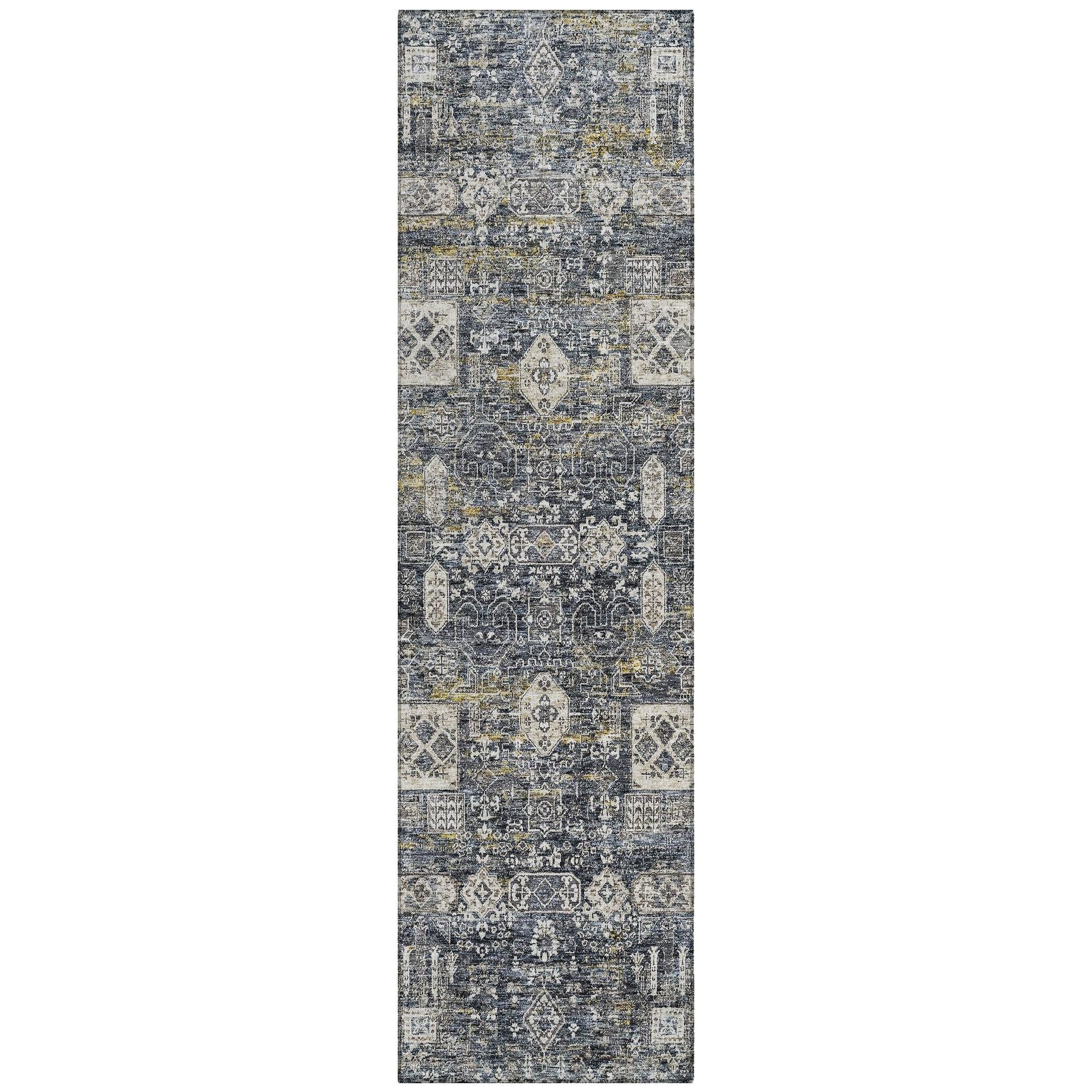 Machine Made ACN637 Charcoal Gray Rugs #color_charcoal gray