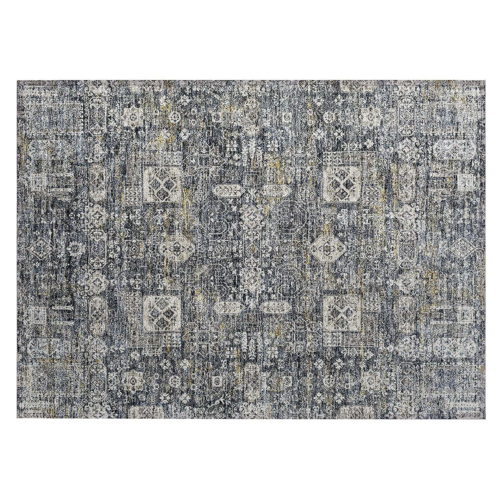 Machine Made ACN637 Charcoal Gray Rugs #color_charcoal gray